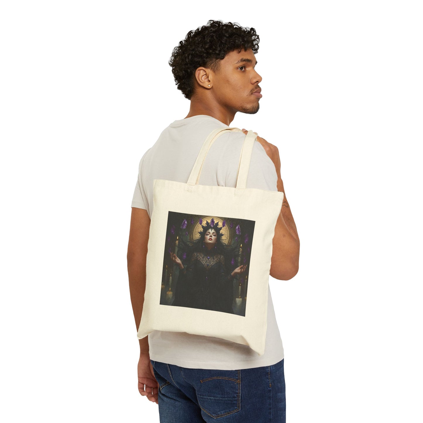 Amethyst Vision Tote Bag in Natural