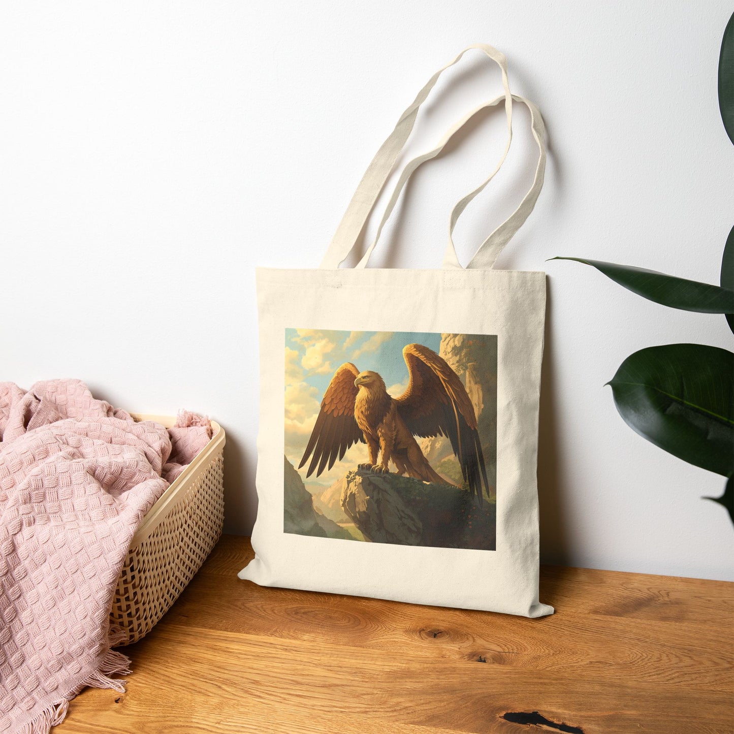 Griffin Guardian of the Peaks Tote Bag in Natural