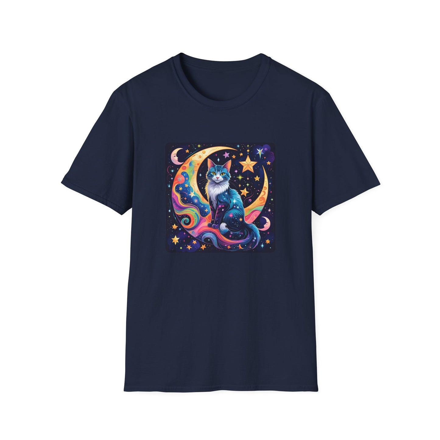 Psychedelic Moon Cat T-Shirt