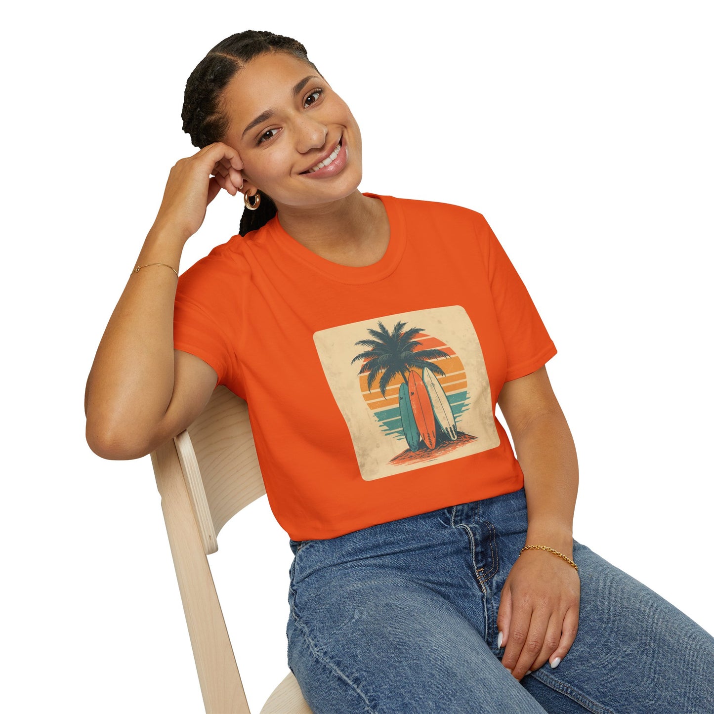 Retro Surfboard Trio – Vintage Surf Culture Tee