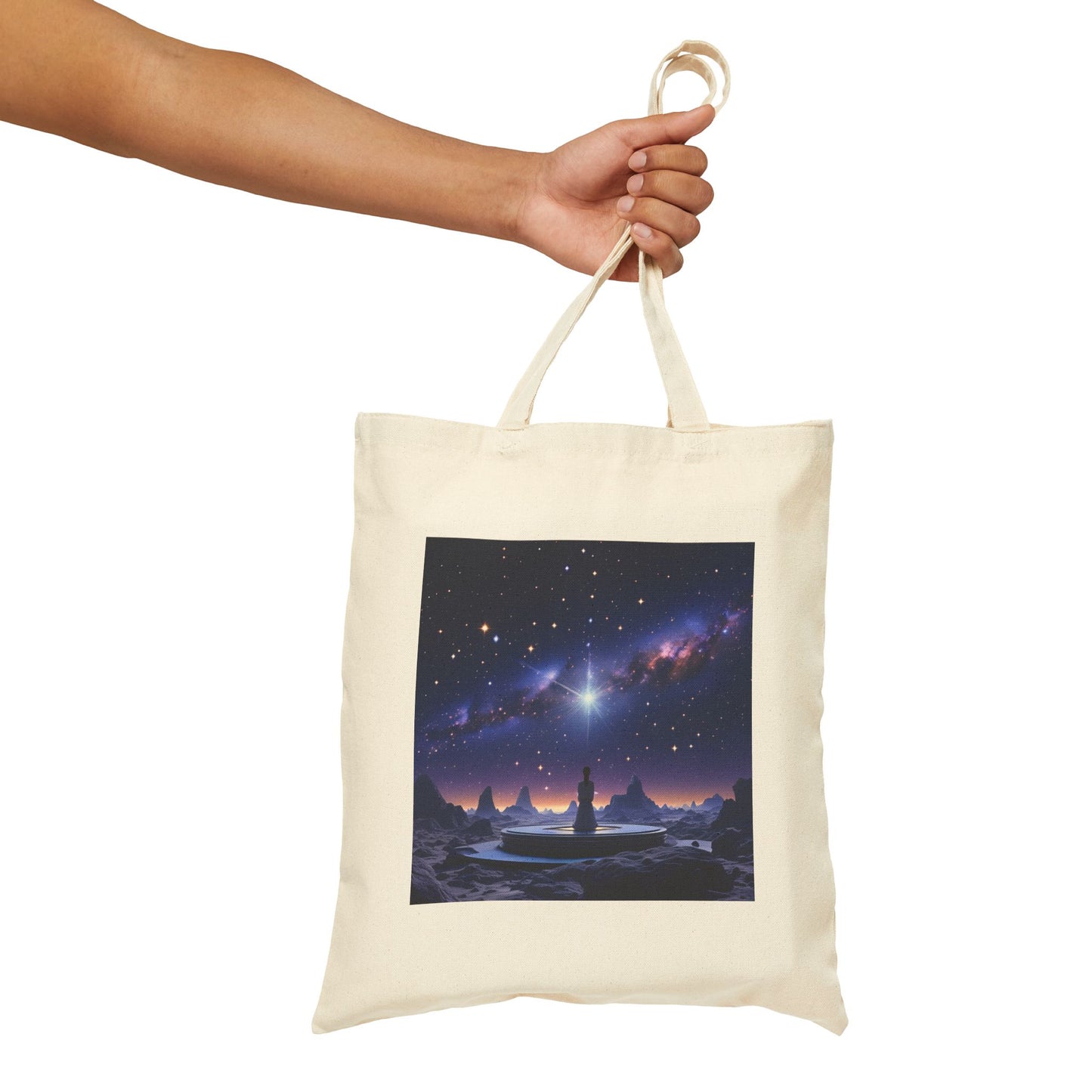 Cosmic Serenity Tote Bag in Natural