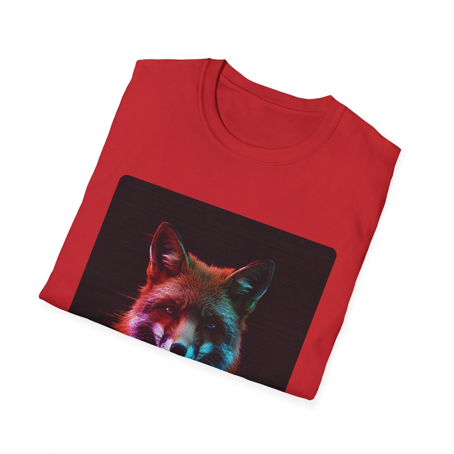 Pixel Fade – Glitched Fox Static Tee