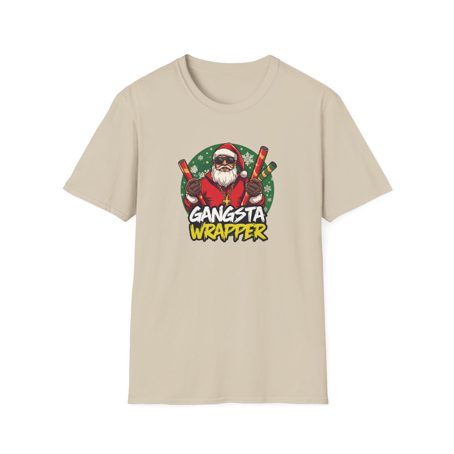 Gangsta Wrapper Santa Street Style T-Shirt