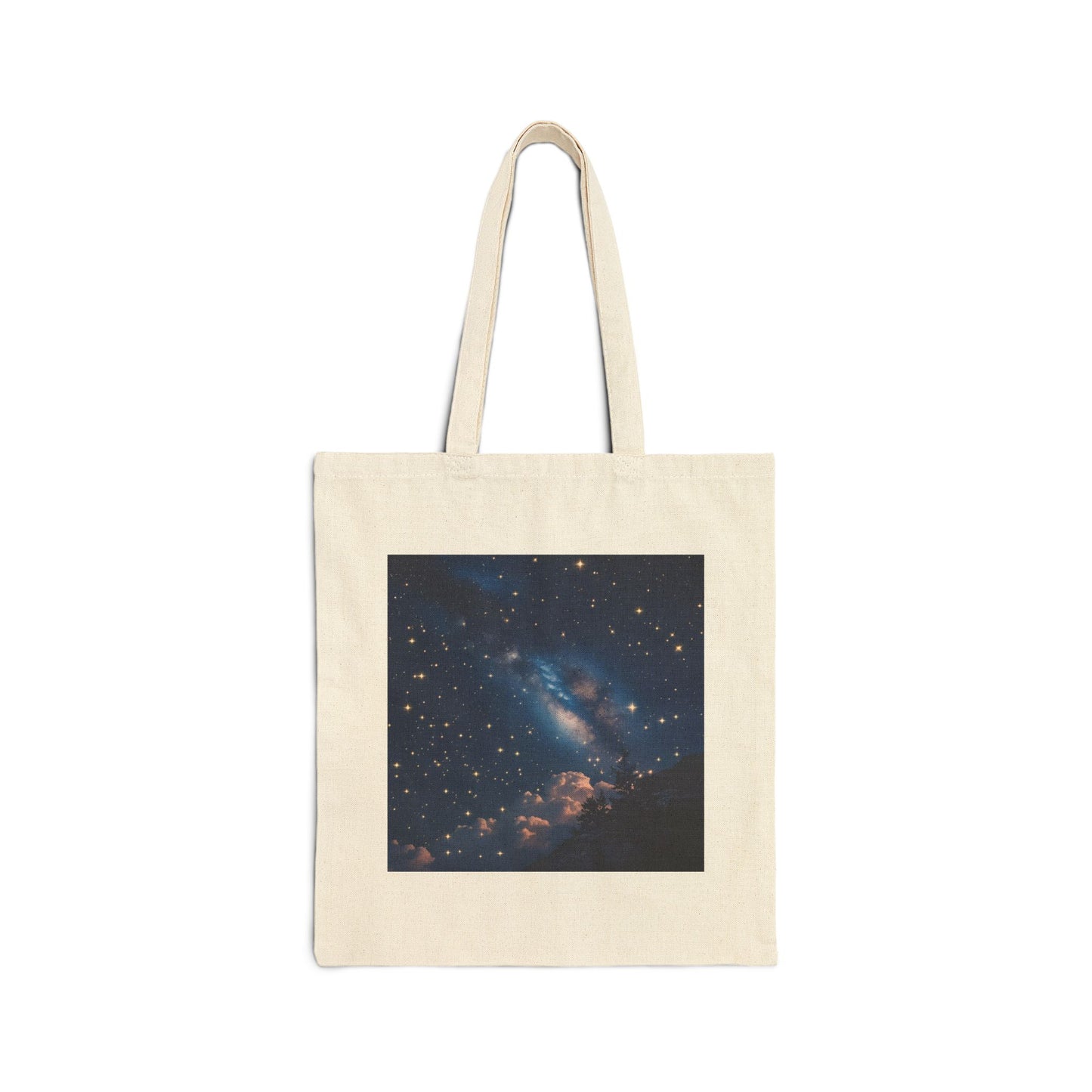Celestial Calm Canvas Tote Bag in Neutral