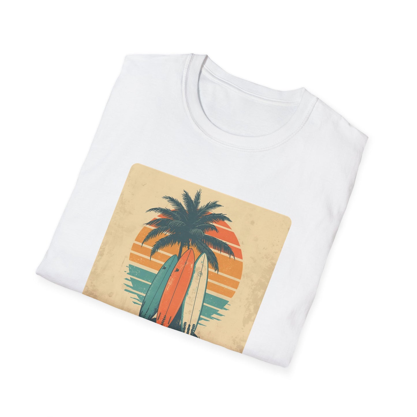 Retro Surfboard Trio – Vintage Surf Culture Tee