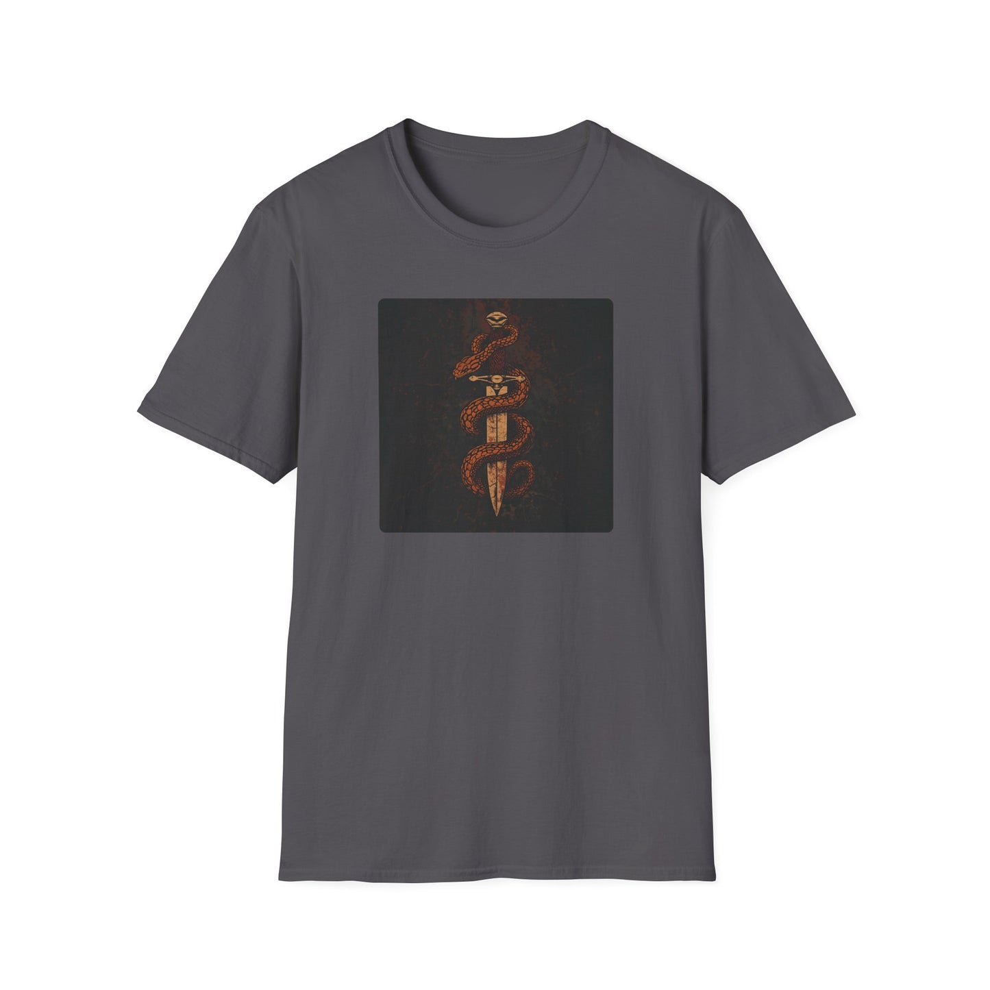 Venom & Virtue T-Shirt — Gothic Snake and Dagger