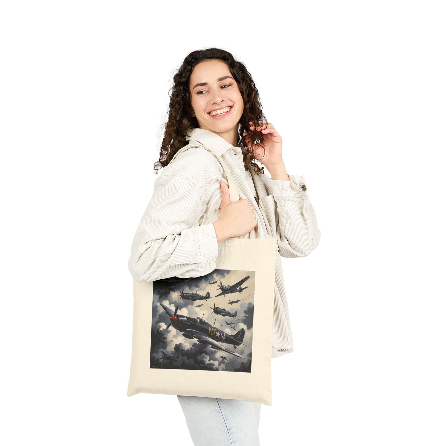 Sky Dominion Tote Bag in Natural