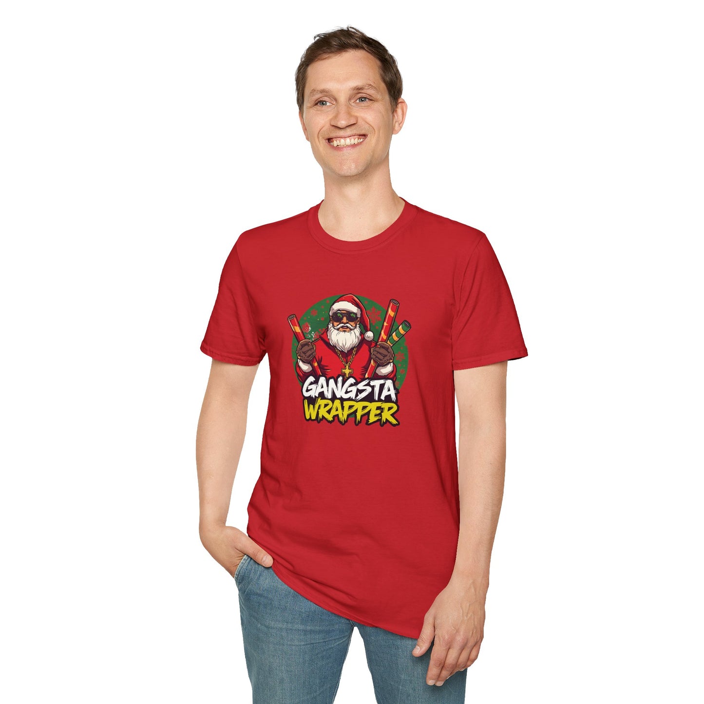 Gangsta Wrapper Santa Street Style T-Shirt