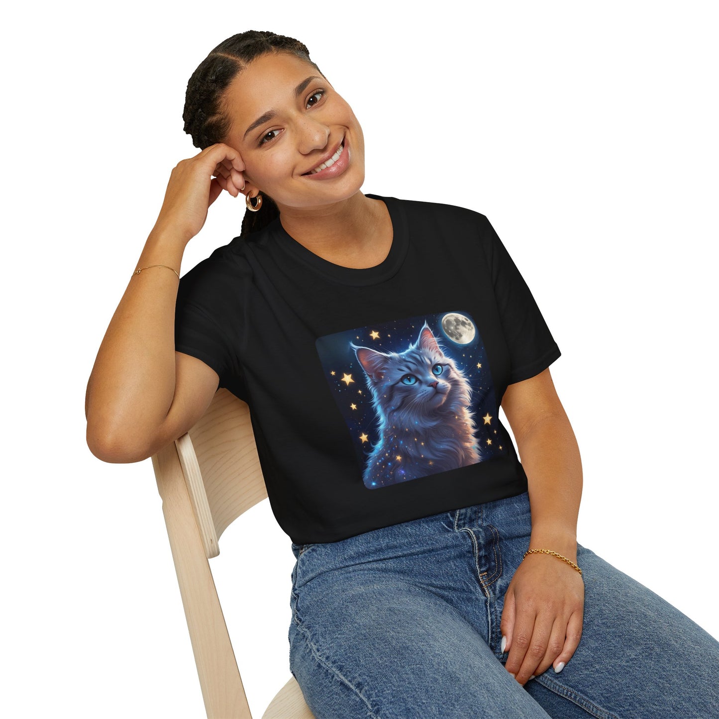 Celestial Cat Dreams T-Shirt