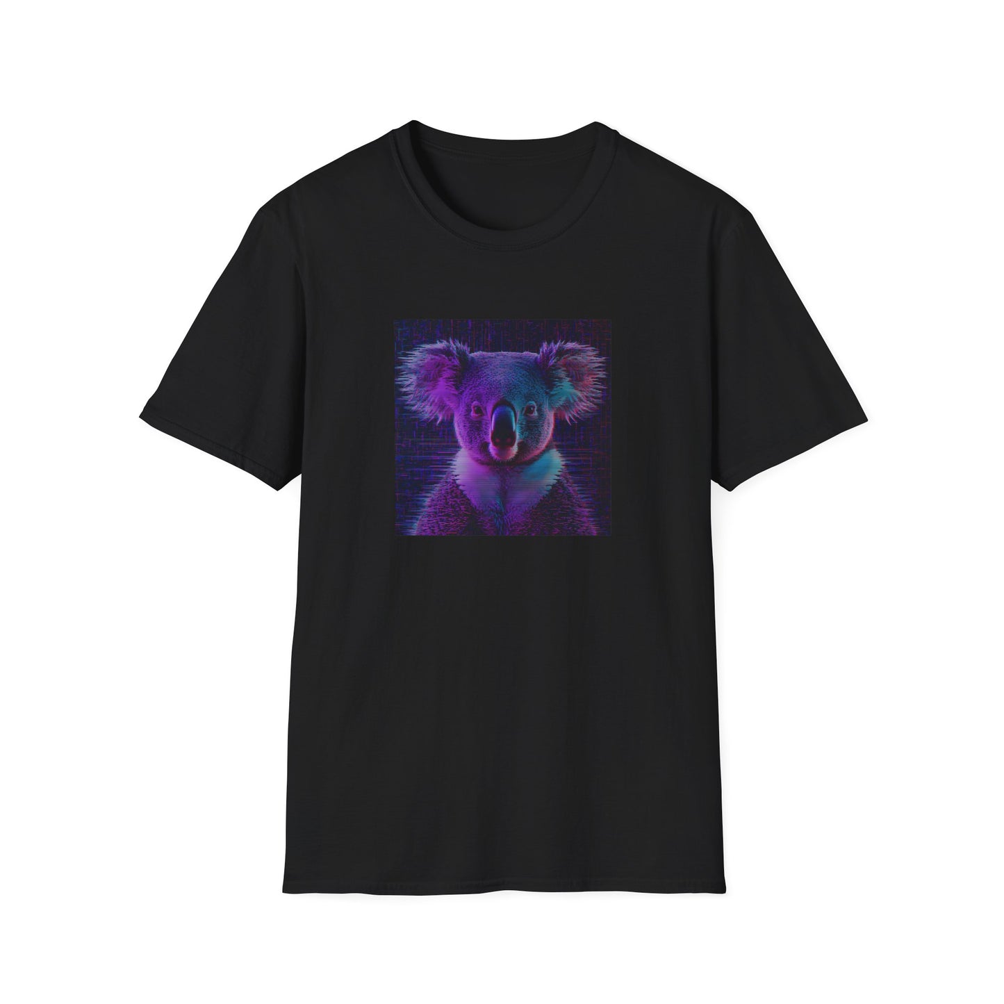 Pixellated Koala — Pixel Down Under Retro Gamer Tee in Black