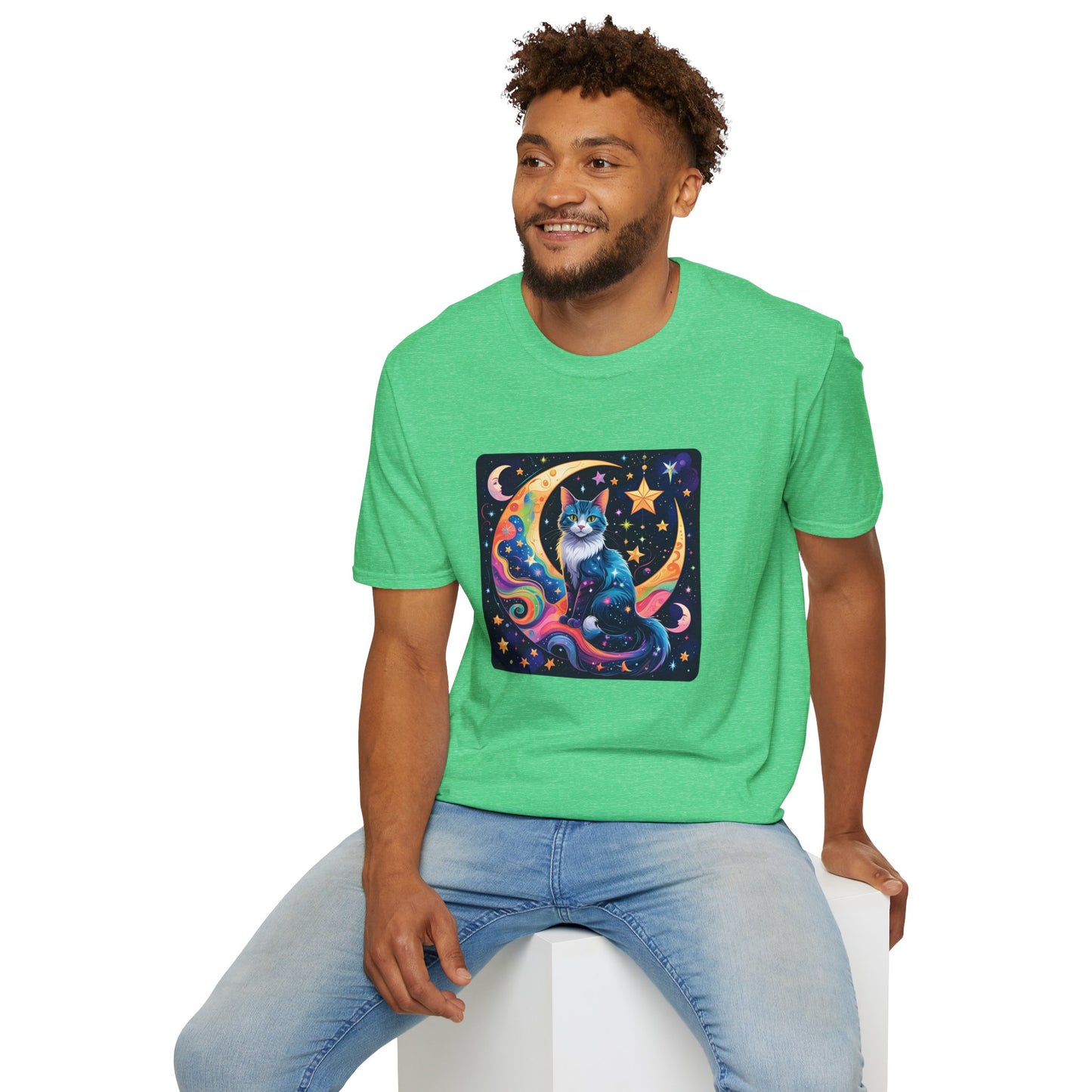 Psychedelic Moon Cat T-Shirt