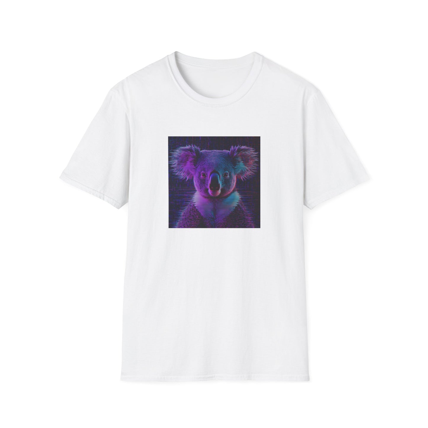 Pixellated Koala — Pixel Down Under Retro Gamer Tee in White