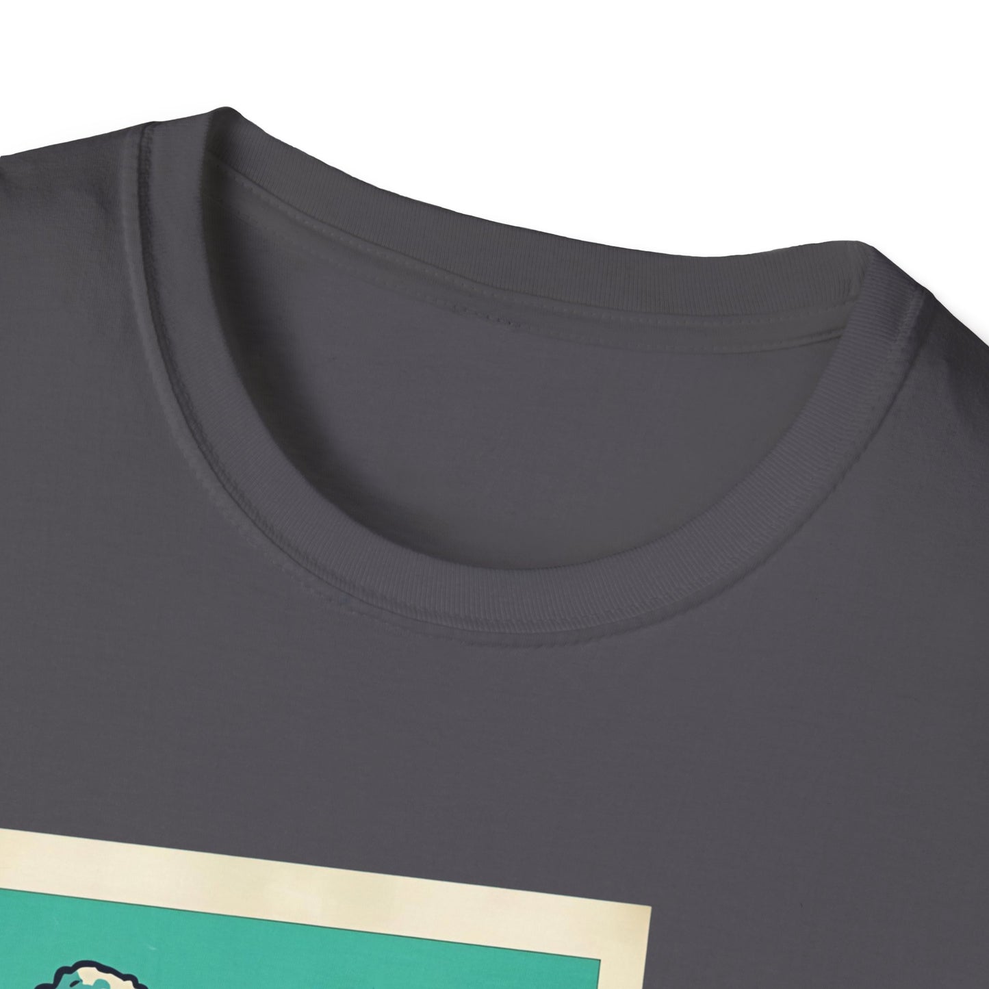 Retro Skater T-Rex T-Shirt – 90s Polaroid Dinosaur in Sunglasses