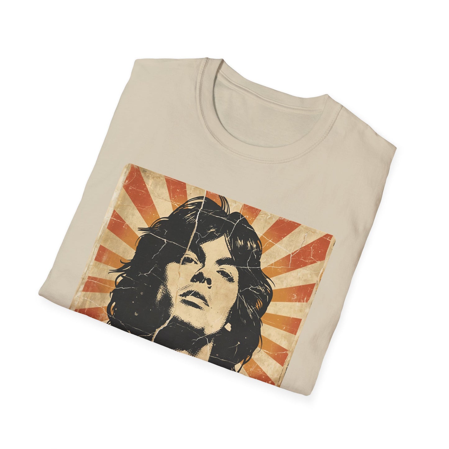 Vintage Rock Legend T-Shirt — Retro Music Icon Headshot Tee