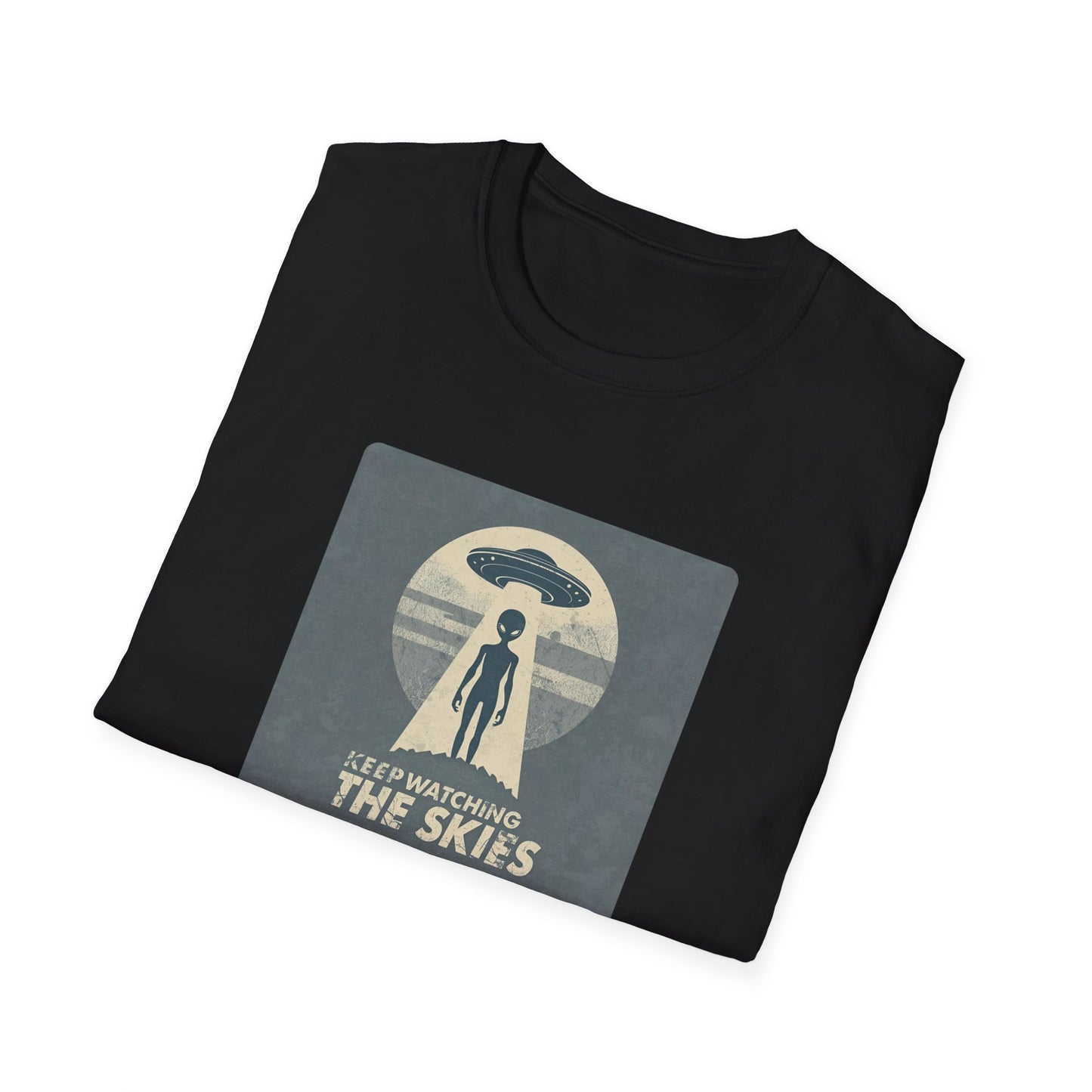 Keep Watching the Skies T-Shirt — Vintage UFO Encounter Graphic Tee