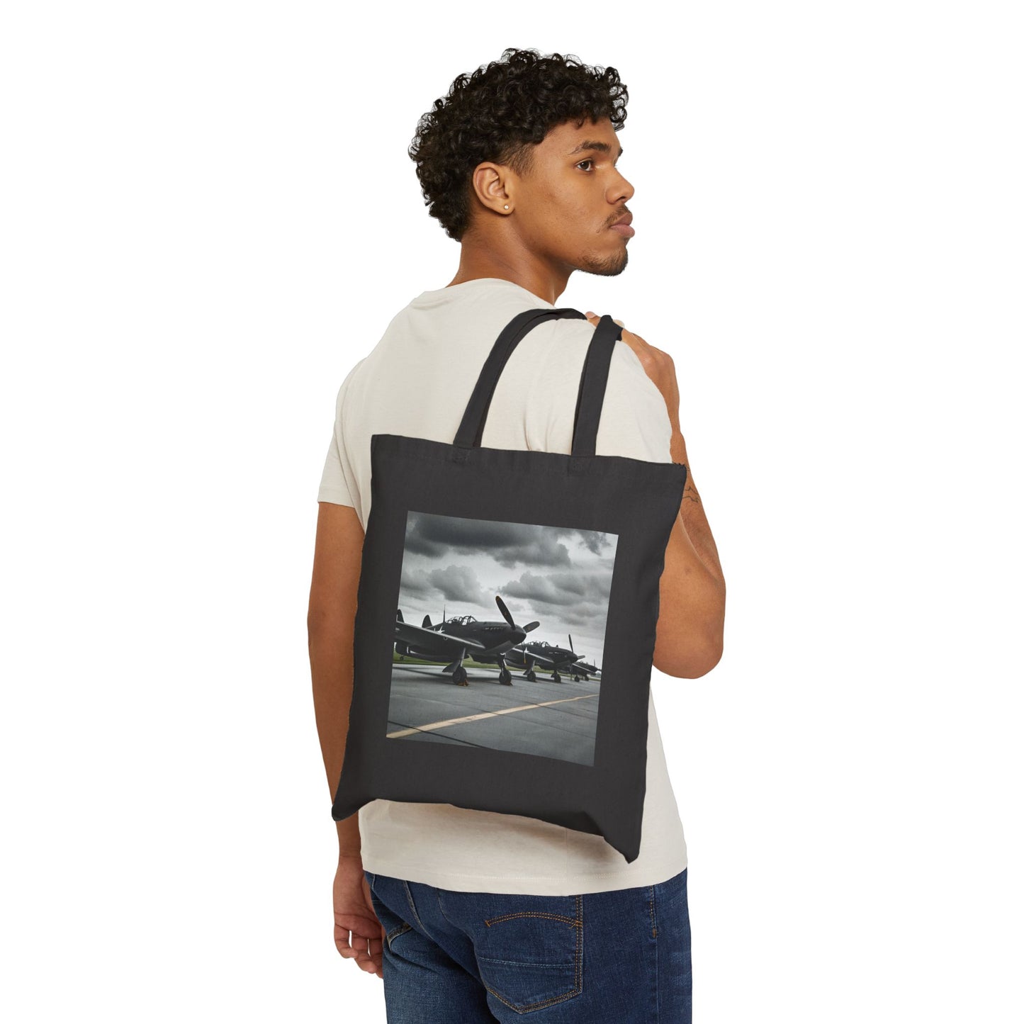 Grounded Glory Tote Bag in Black