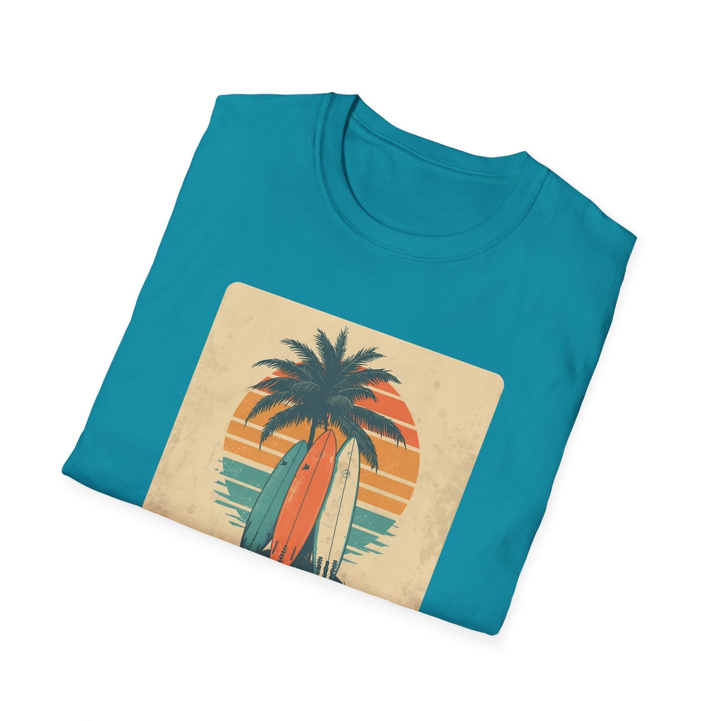 Retro Surfboard Trio – Vintage Surf Culture Tee