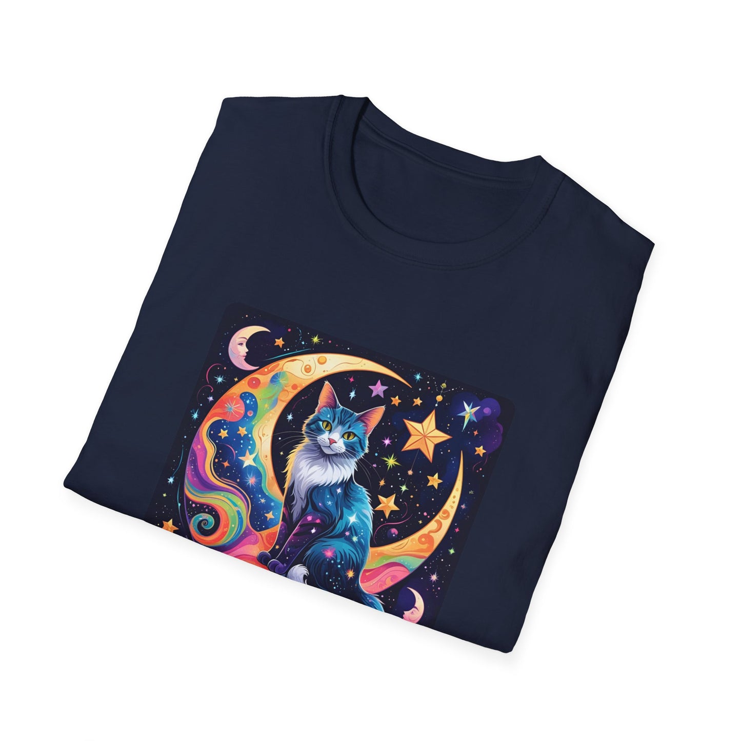 Psychedelic Moon Cat T-Shirt