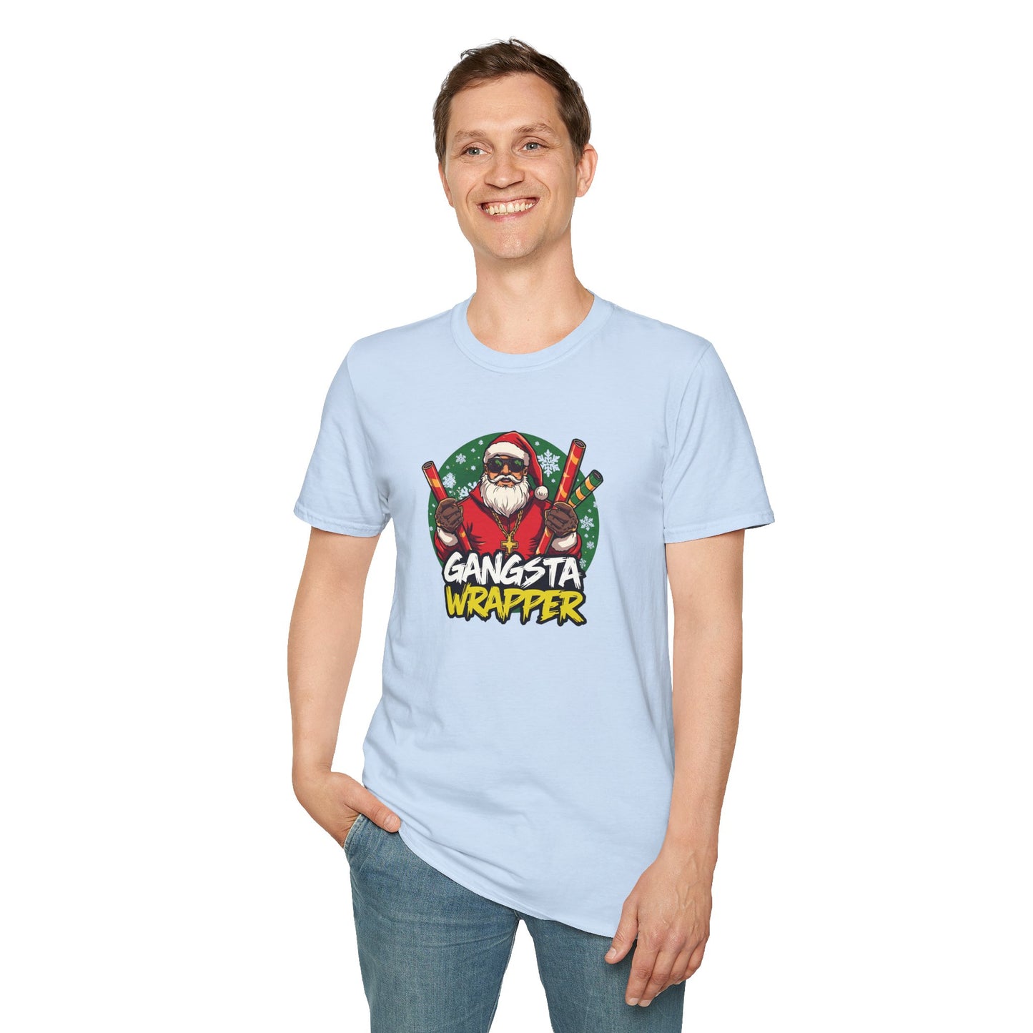 Gangsta Wrapper Santa Street Style T-Shirt
