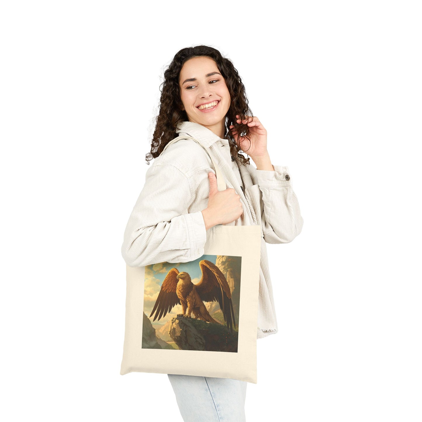 Griffin Guardian of the Peaks Tote Bag in Natural