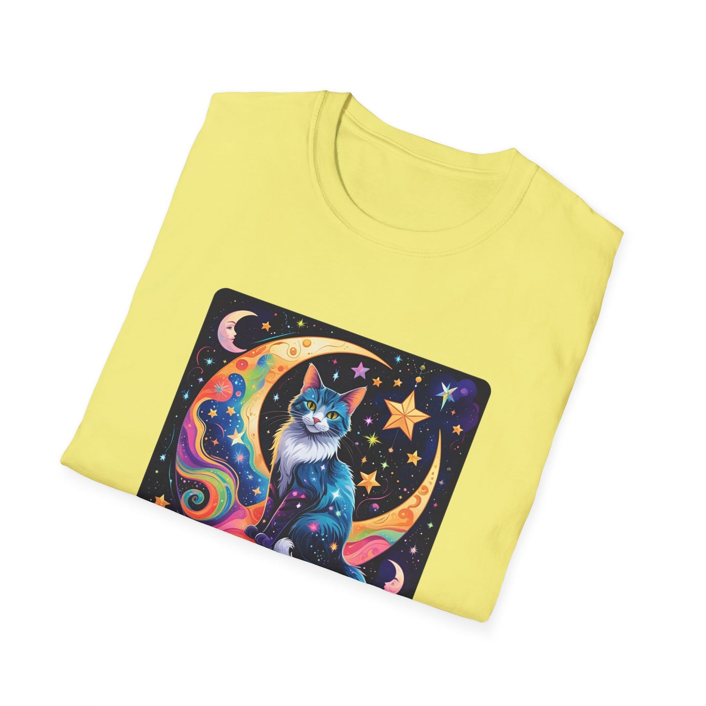 Psychedelic Moon Cat T-Shirt