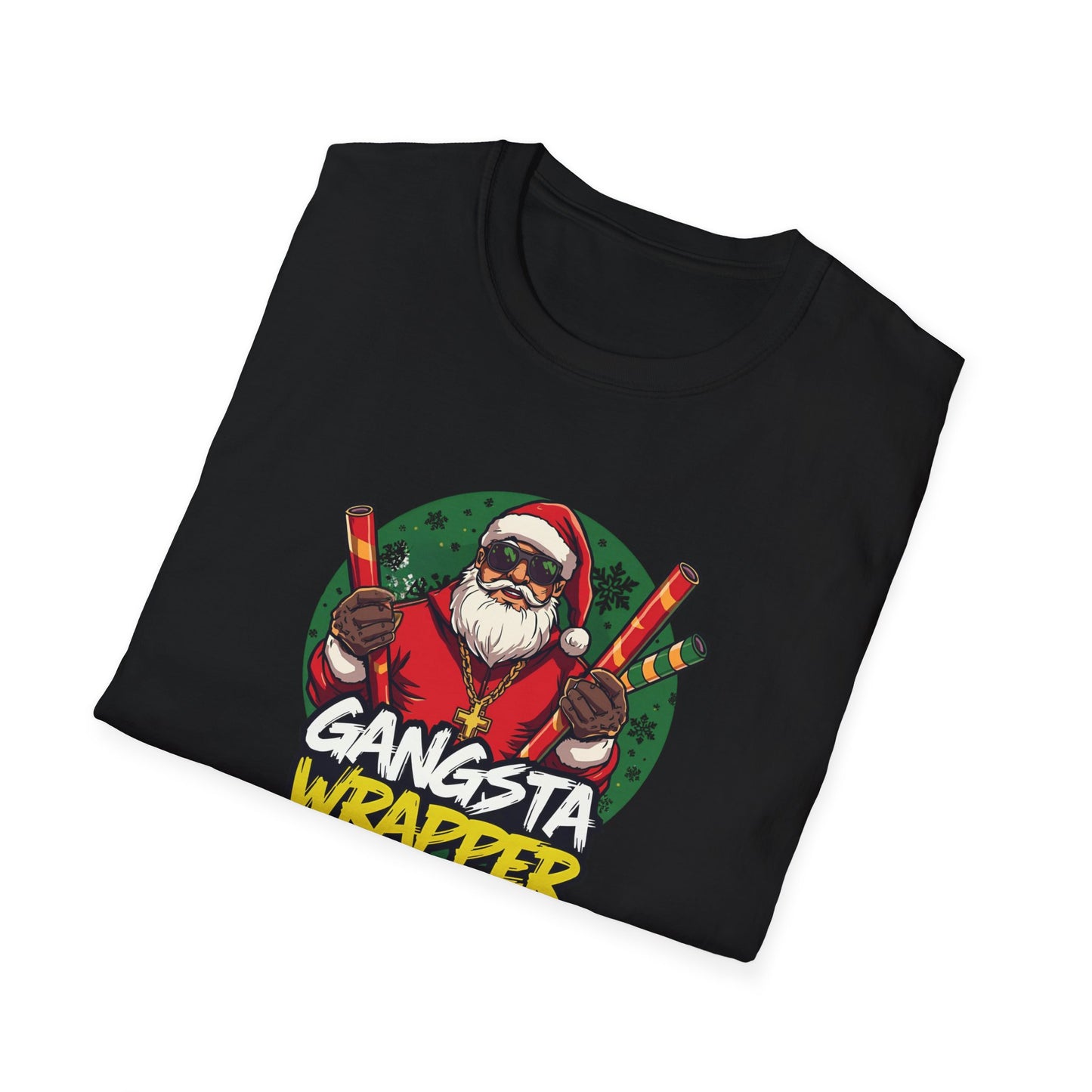 Gangsta Wrapper Santa Street Style T-Shirt
