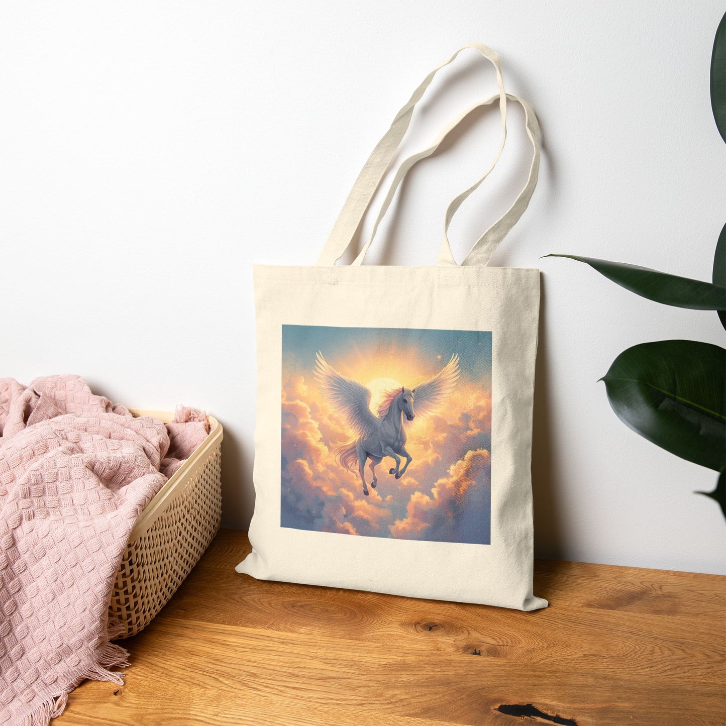 Pegasus Ascending Tote Bag in Natural