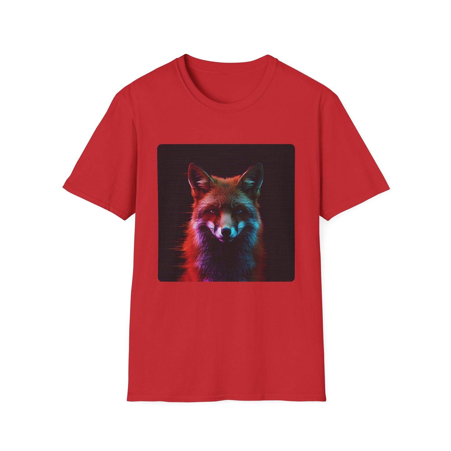 Pixel Fade – Glitched Fox Static Tee