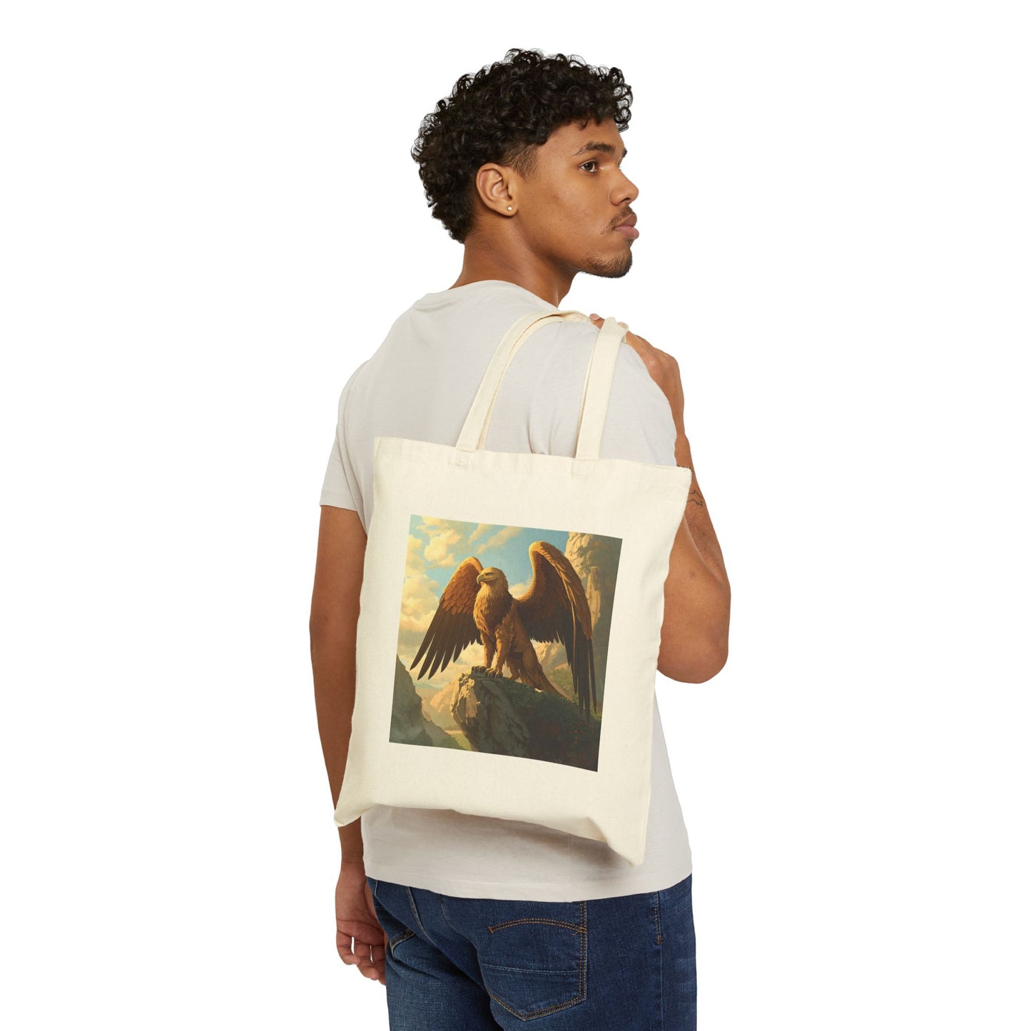 Griffin Guardian of the Peaks Tote Bag in Natural