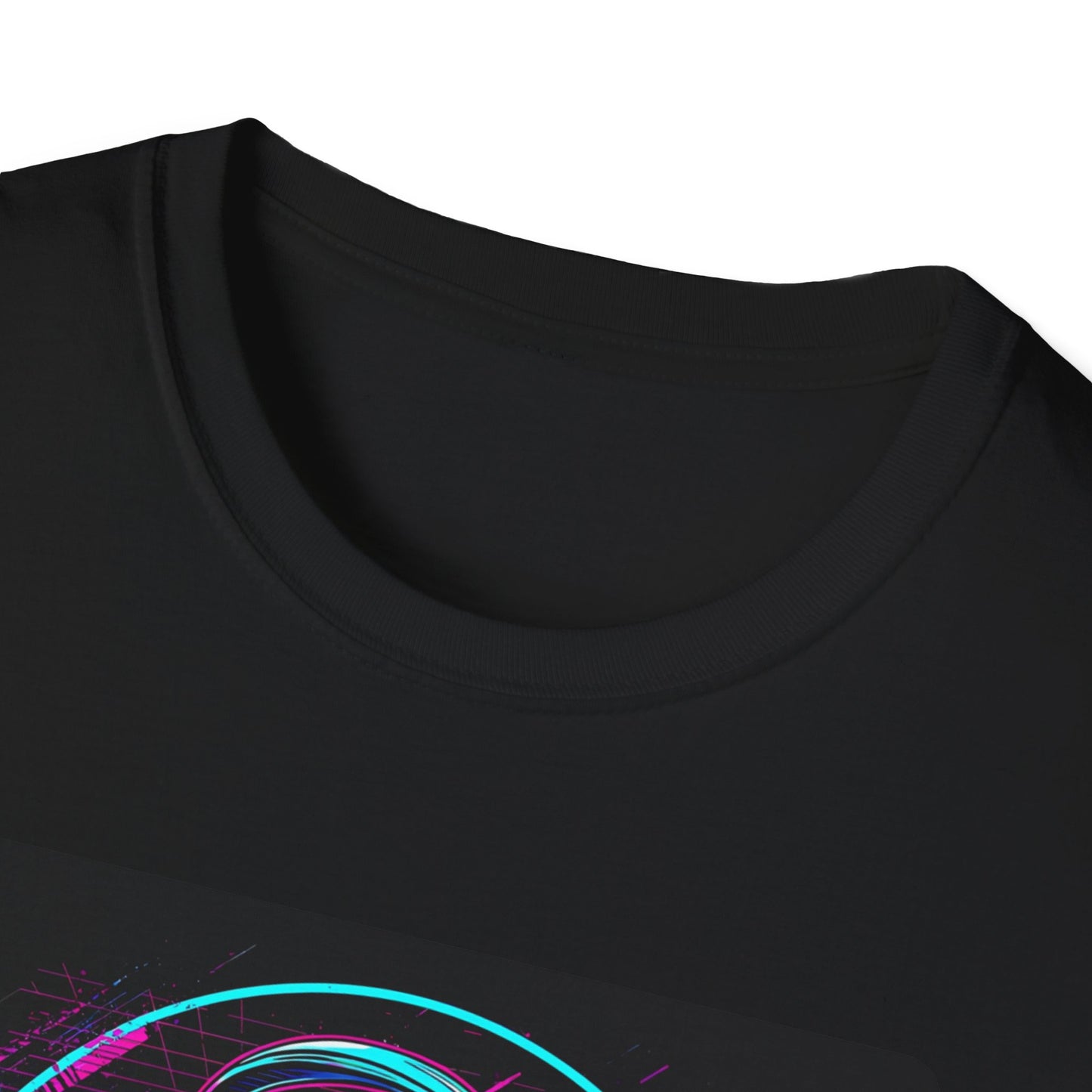 DJ Froggy on the Floor T-Shirt in Black - Neckline