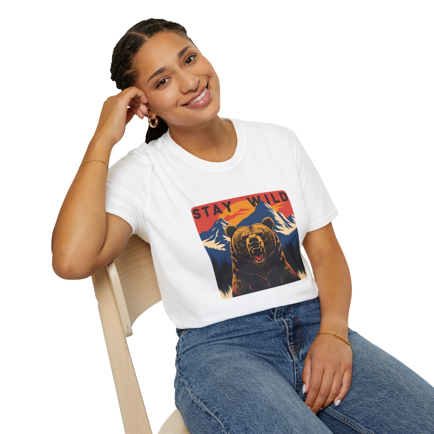 Stay Wild - Bear Graphic T-Shirt