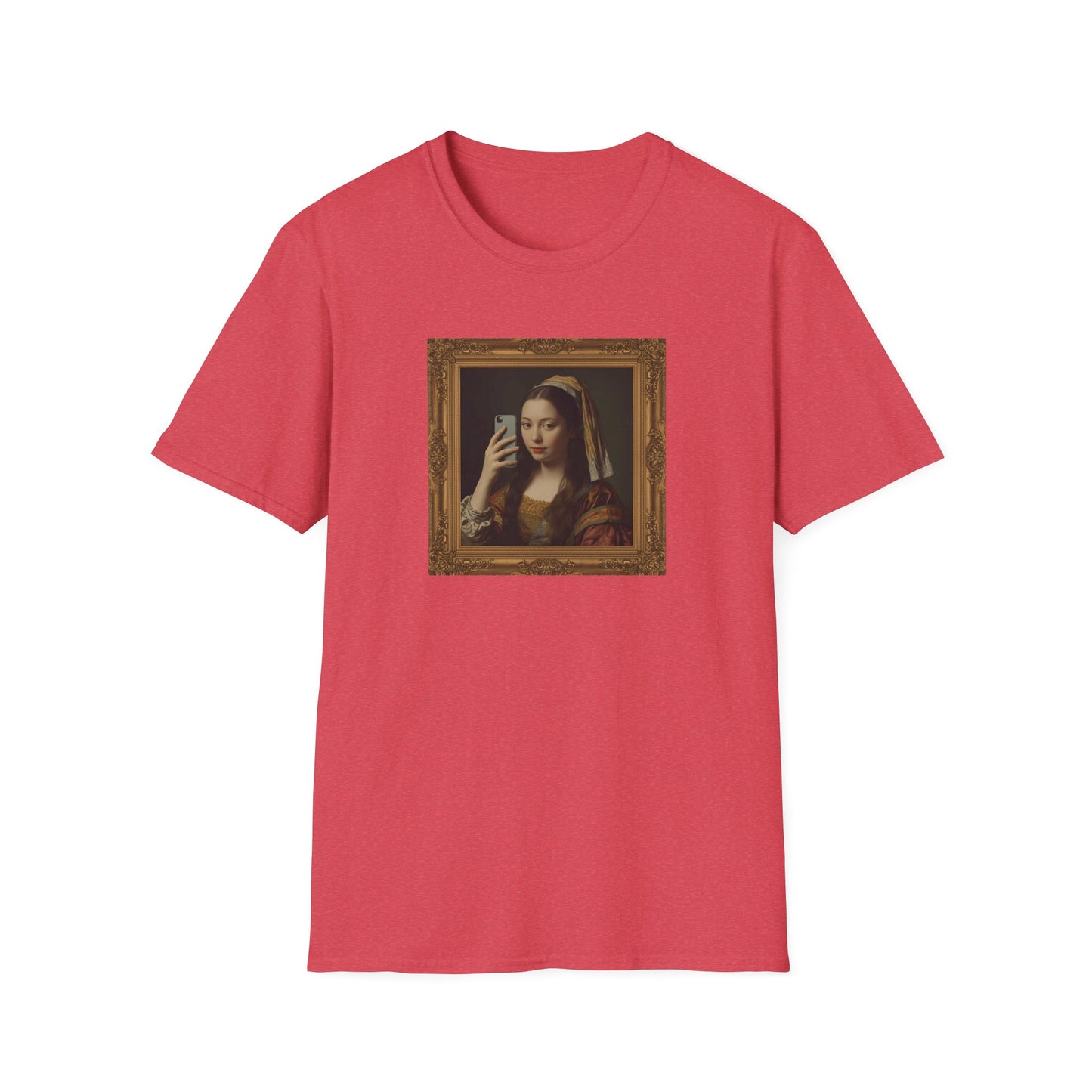 Renaissance Selfie T-Shirt – Classical Art Parody with Modern Twist