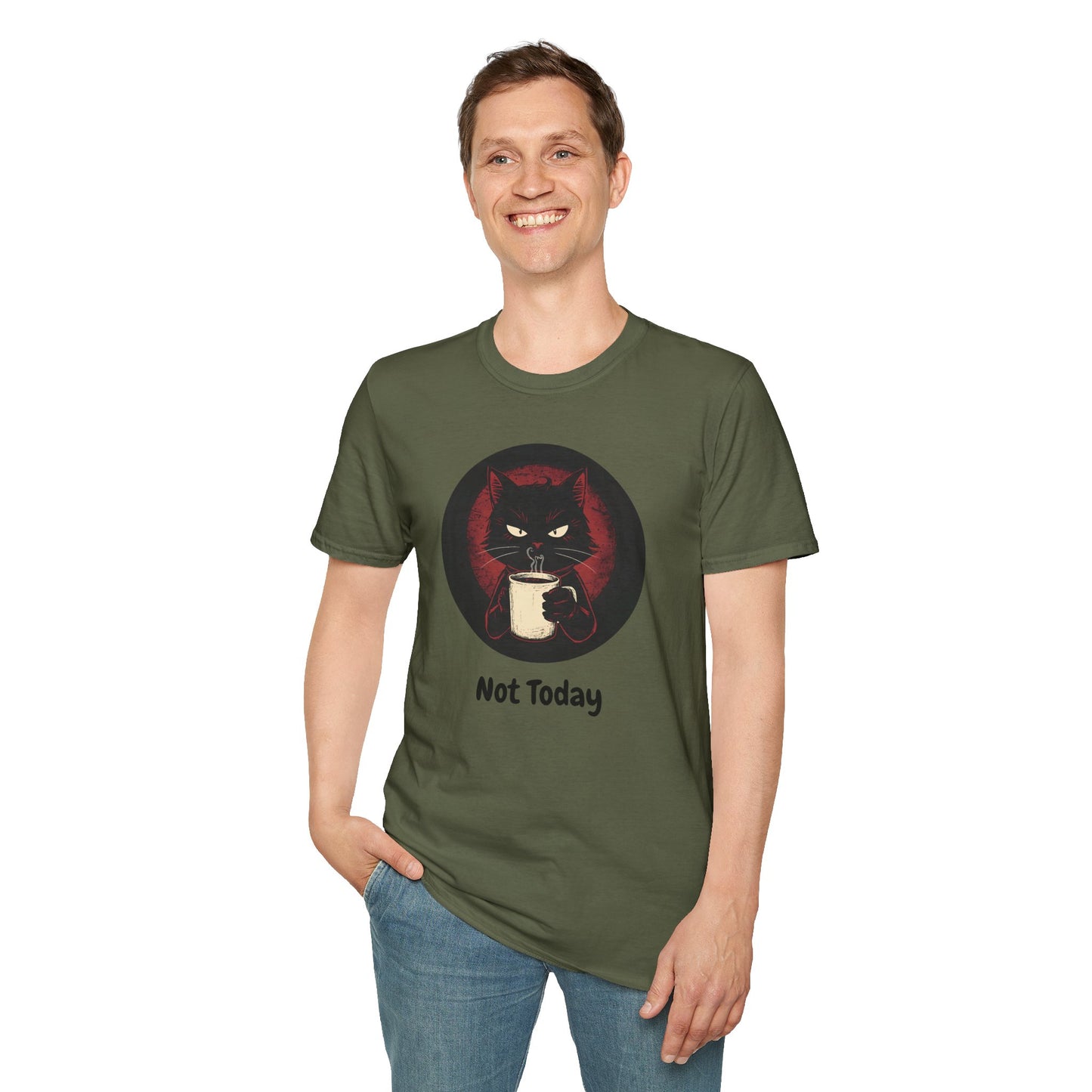 Not Today Cat T-Shirt - Grumpy Cat with Attitude