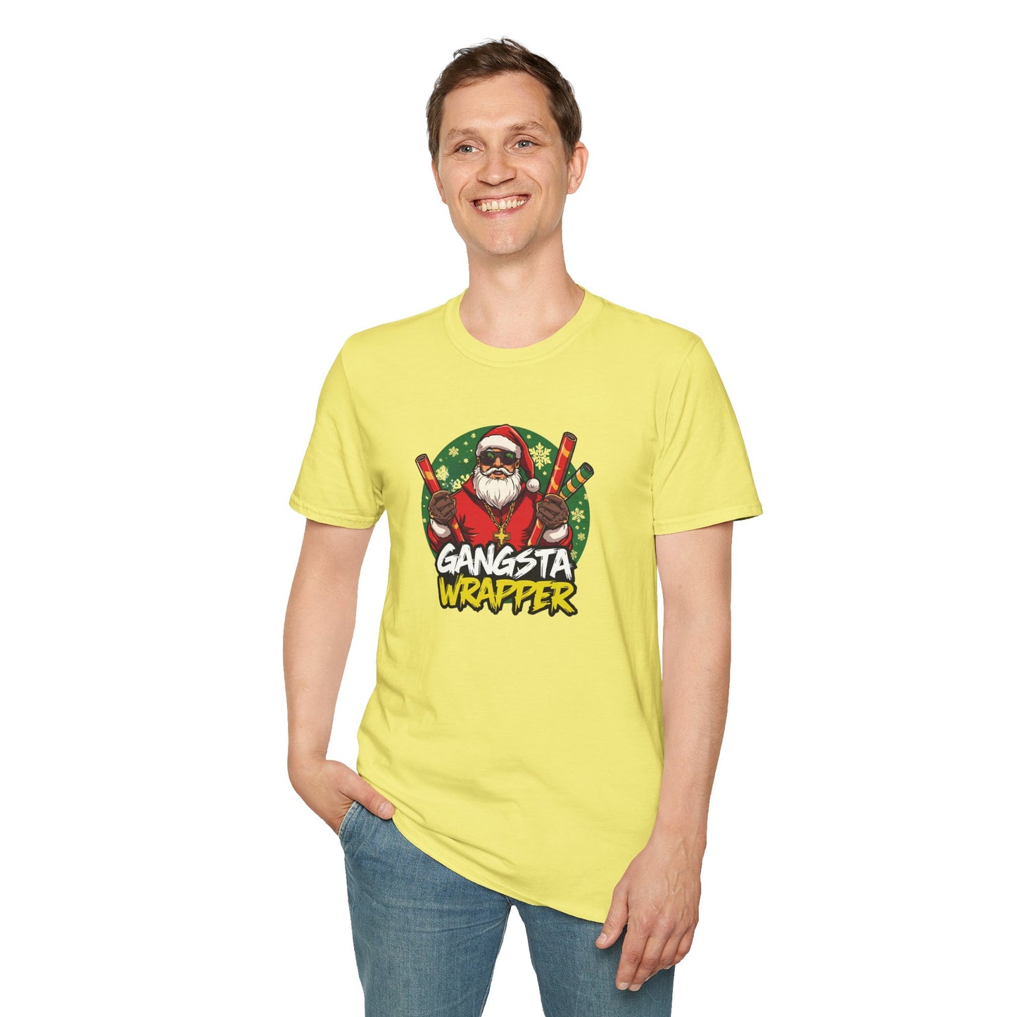 Gangsta Wrapper Santa Street Style T-Shirt