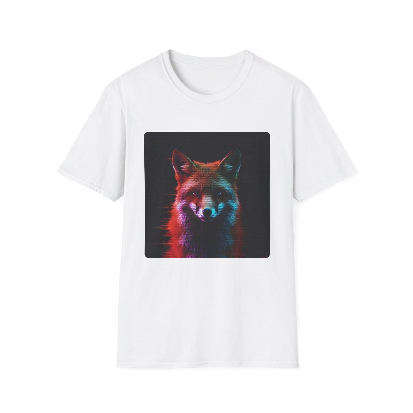 Pixel Fade – Glitched Fox Static Tee
