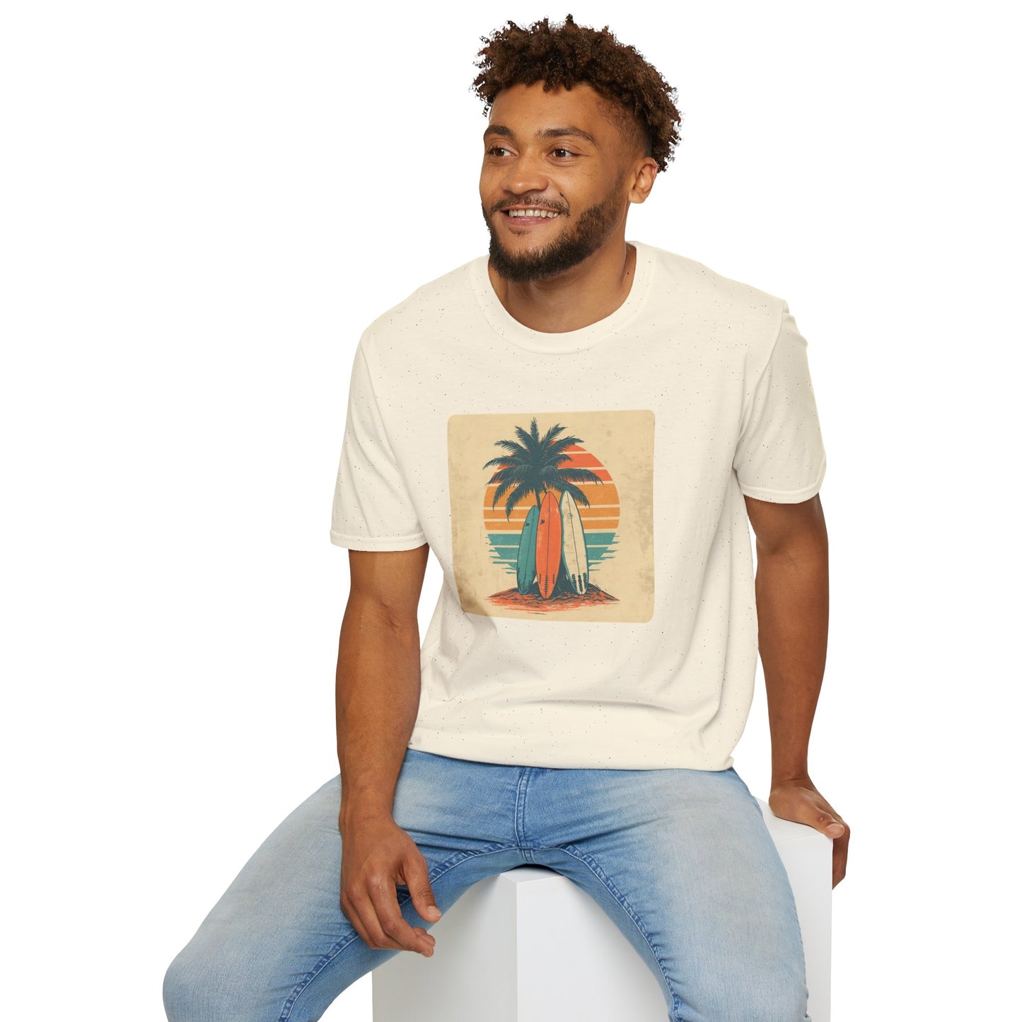 Retro Surfboard Trio – Vintage Surf Culture Tee