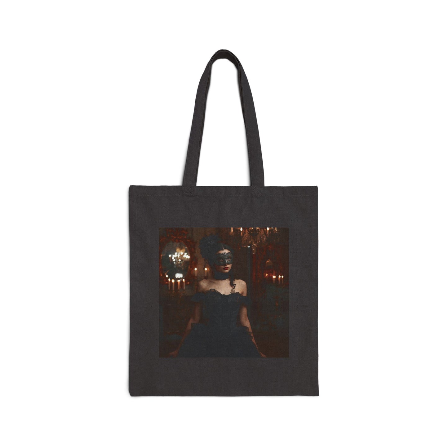 Masquerade of Decay Tote Bag in Black