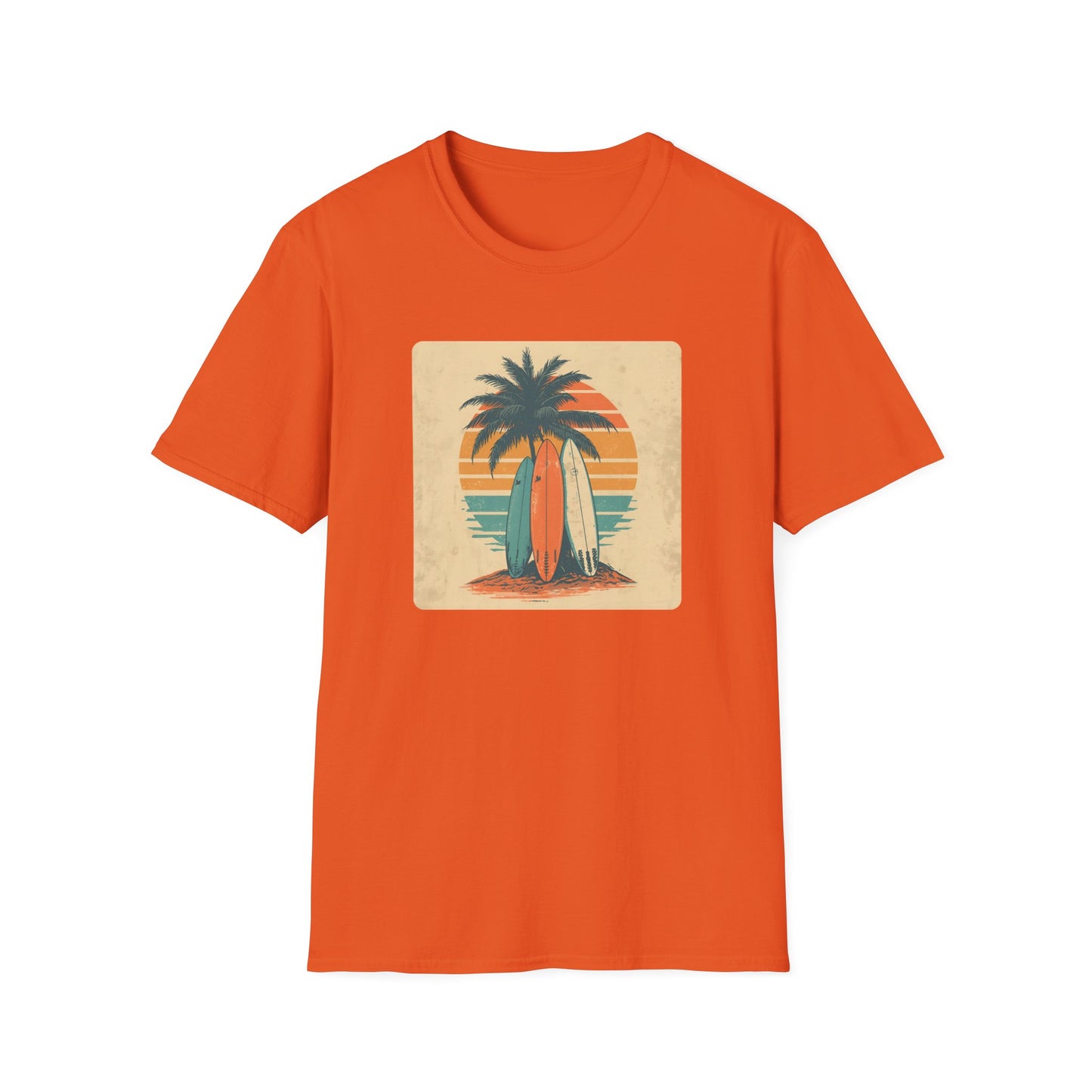 Retro Surfboard Trio – Vintage Surf Culture Tee