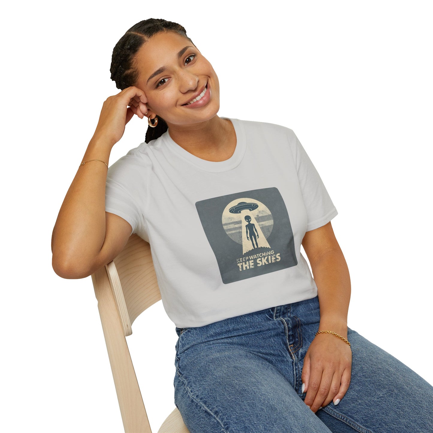 Keep Watching the Skies T-Shirt — Vintage UFO Encounter Graphic Tee