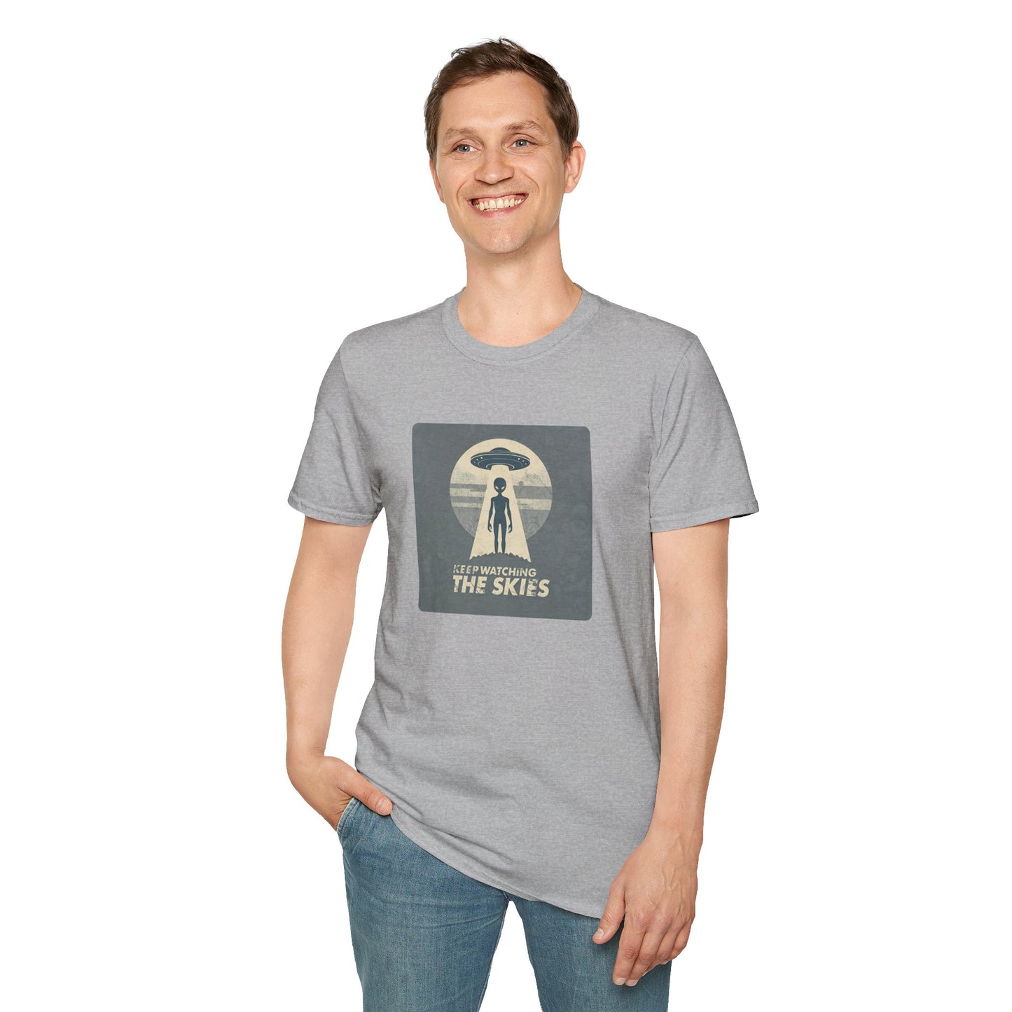 Keep Watching the Skies T-Shirt — Vintage UFO Encounter Graphic Tee