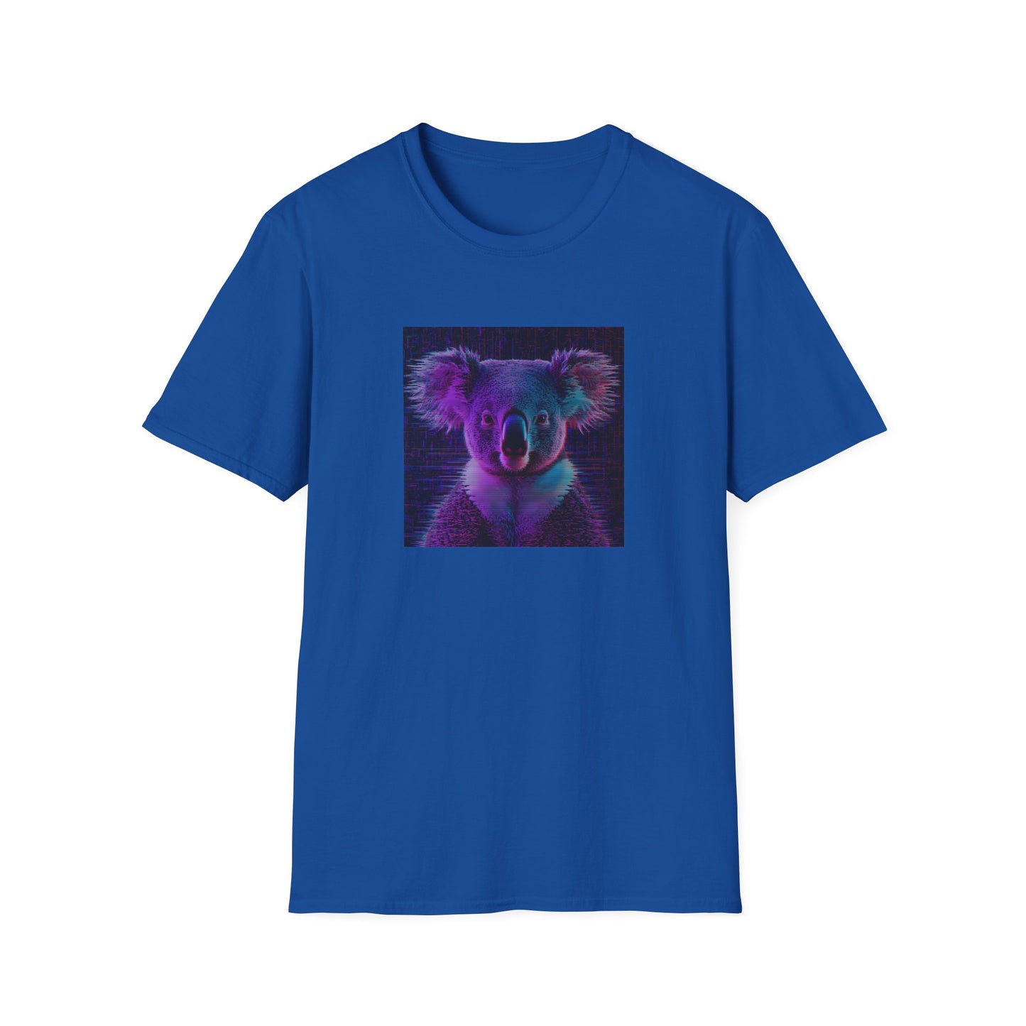 Pixellated Koala — Pixel Down Under Retro Gamer Tee in Royal