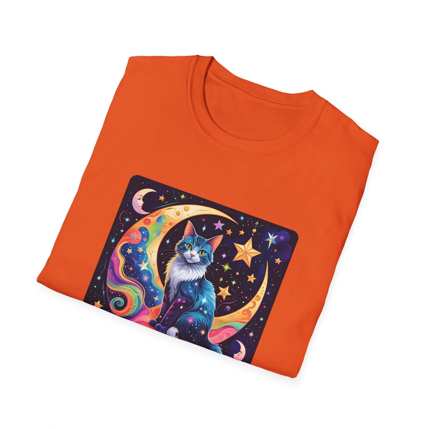 Psychedelic Moon Cat T-Shirt