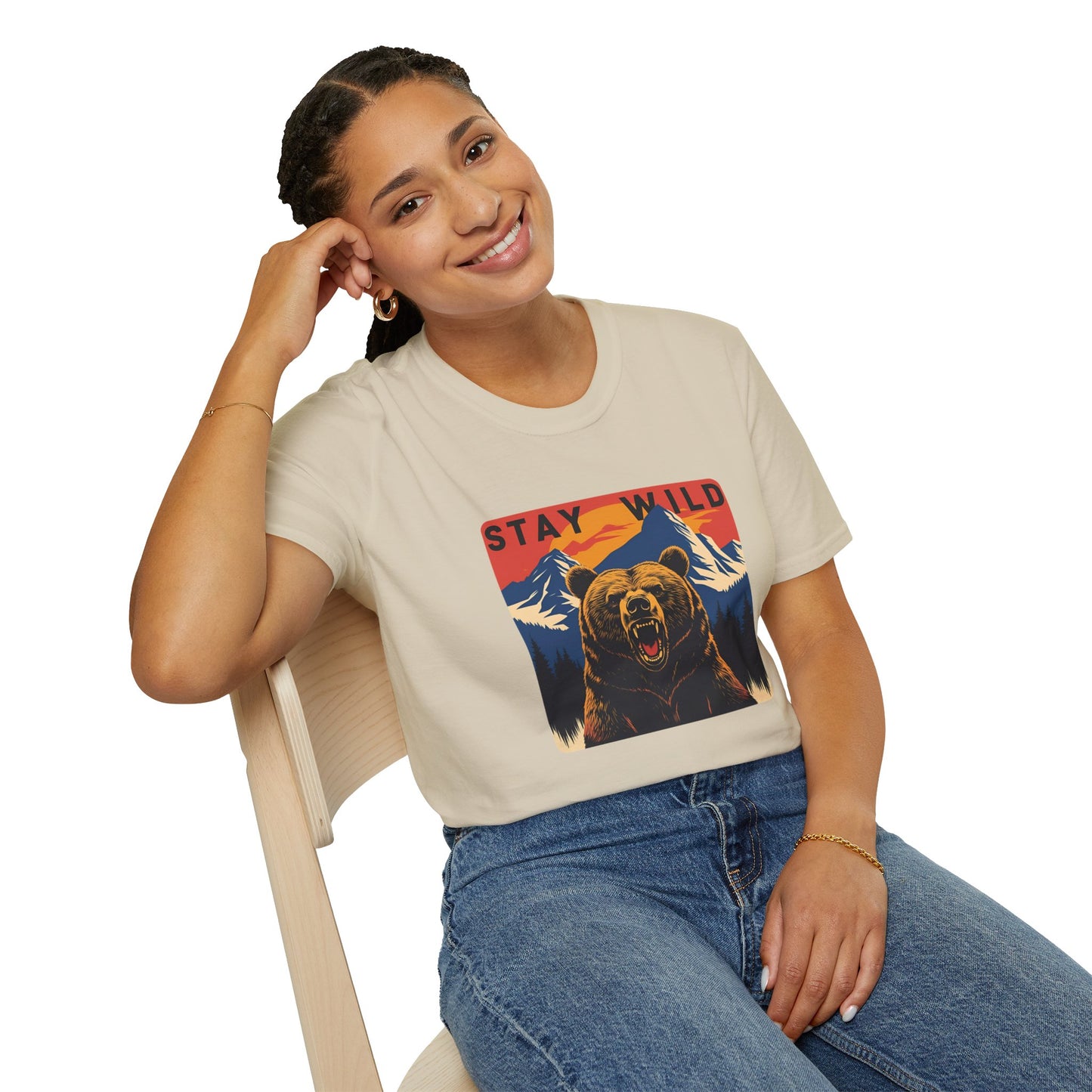 Stay Wild - Bear Graphic T-Shirt