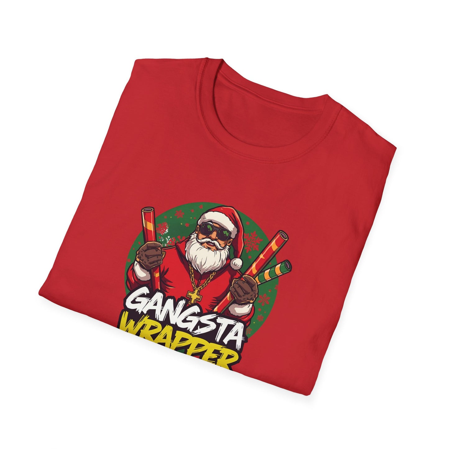 Gangsta Wrapper Santa Street Style T-Shirt