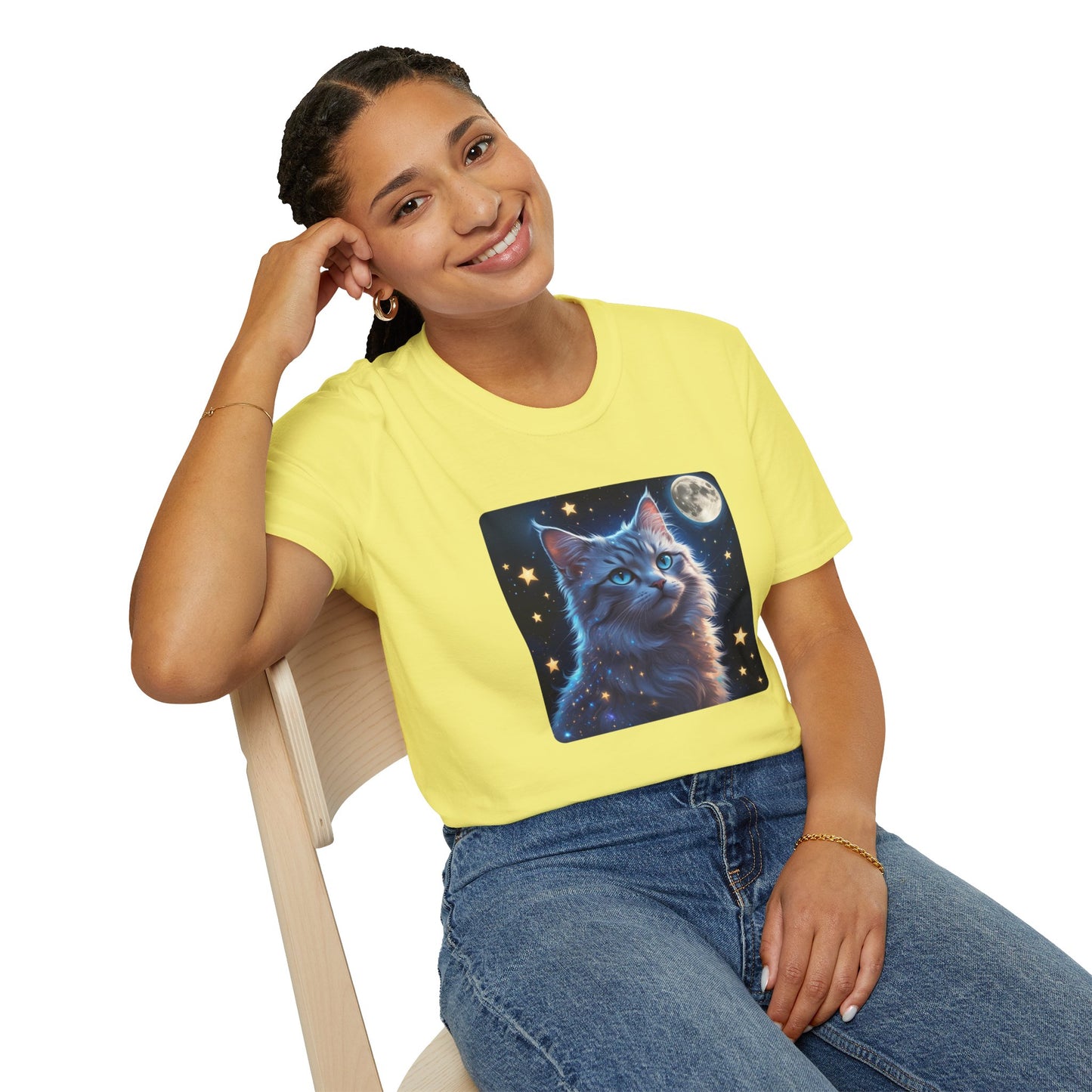 Celestial Cat Dreams T-Shirt