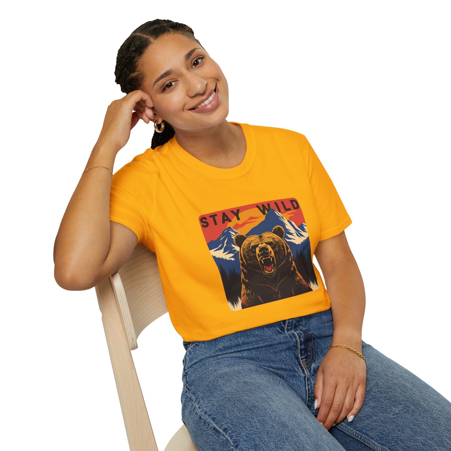 Stay Wild - Bear Graphic T-Shirt