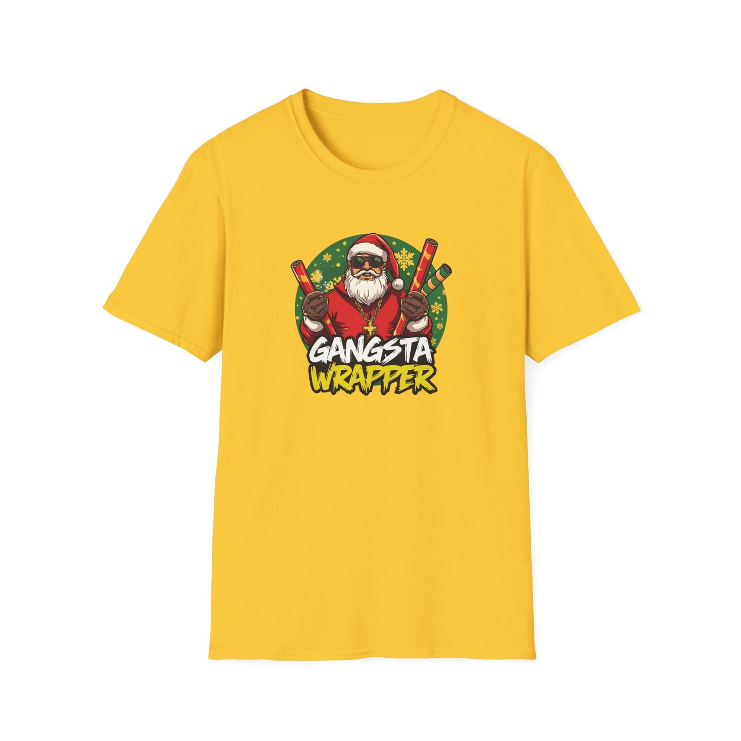 Gangsta Wrapper Santa Street Style T-Shirt
