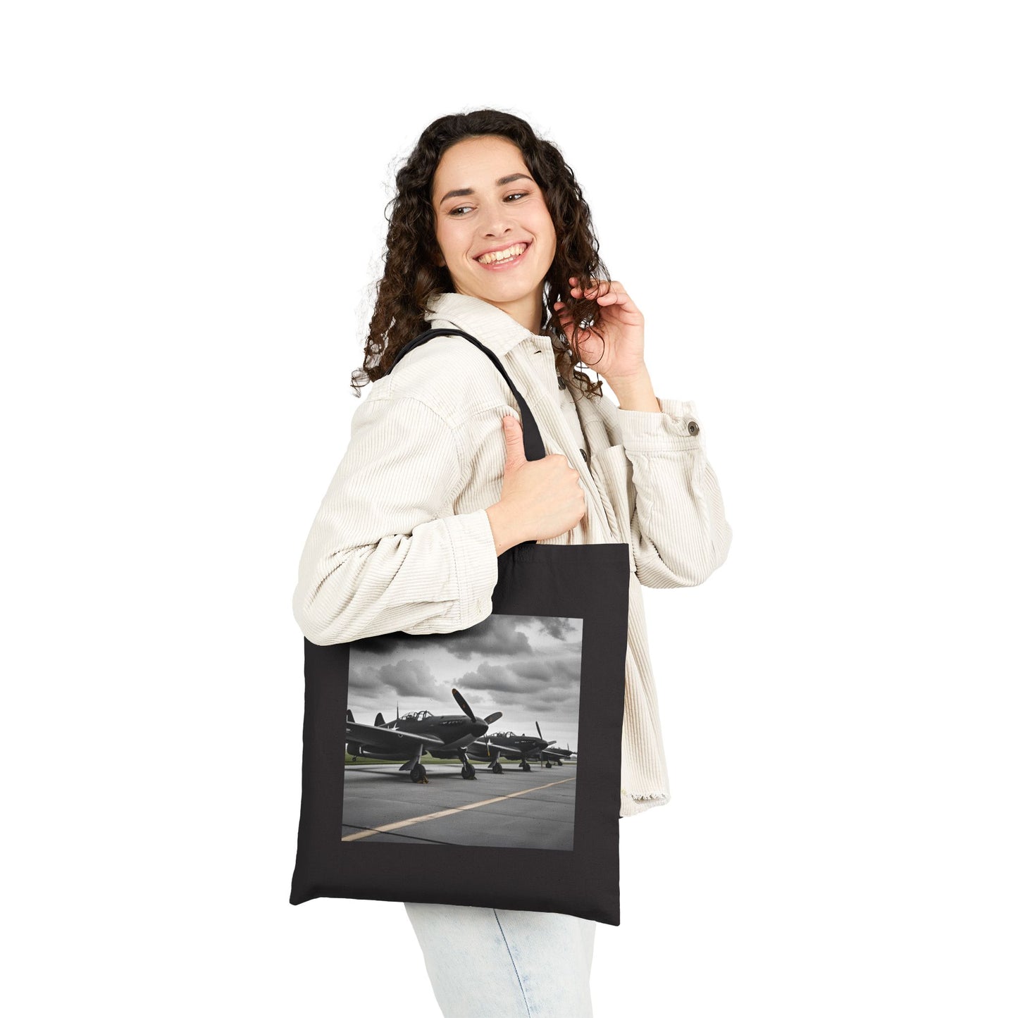 Grounded Glory Tote Bag in Black