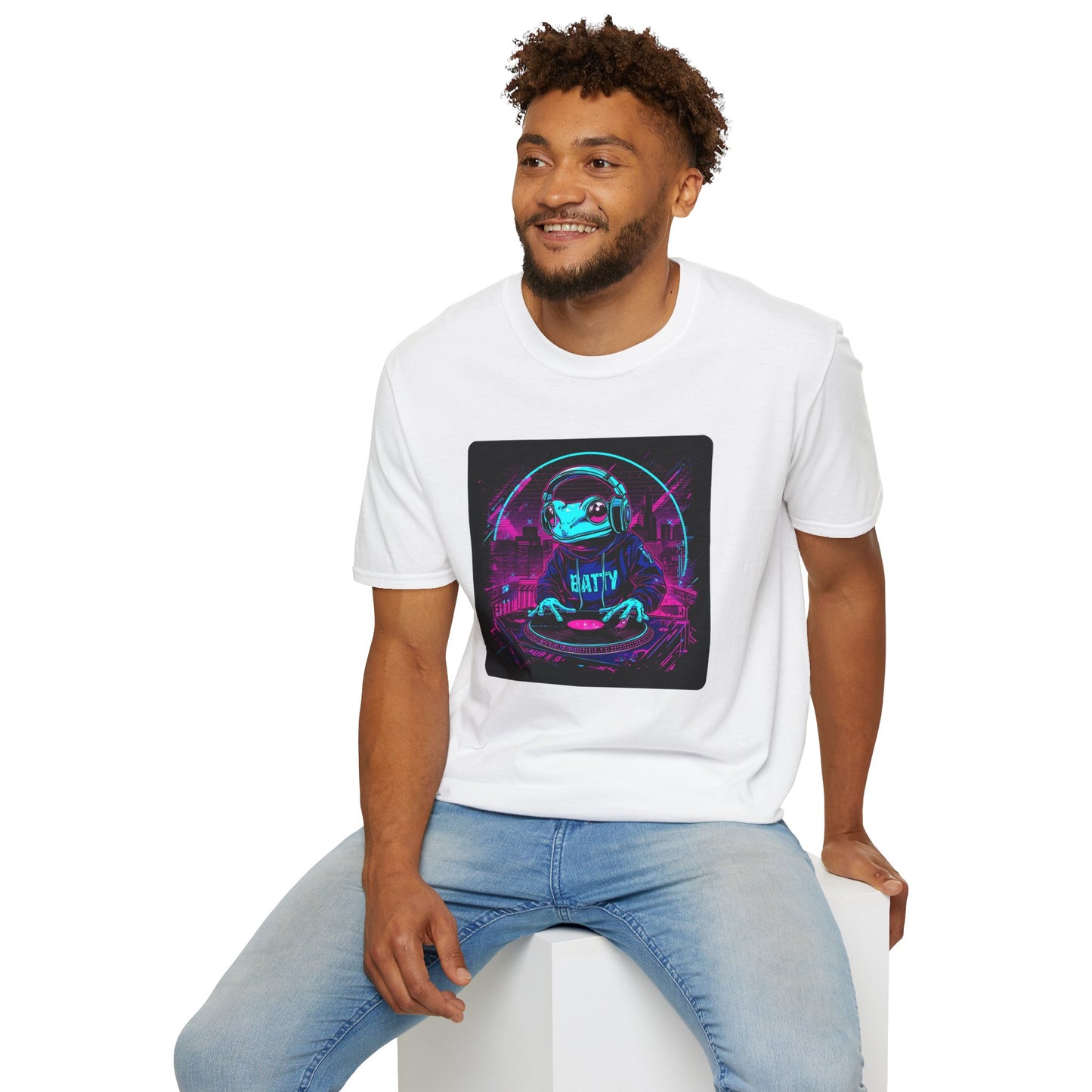 DJ Froggy on the Floor T-Shirt in White