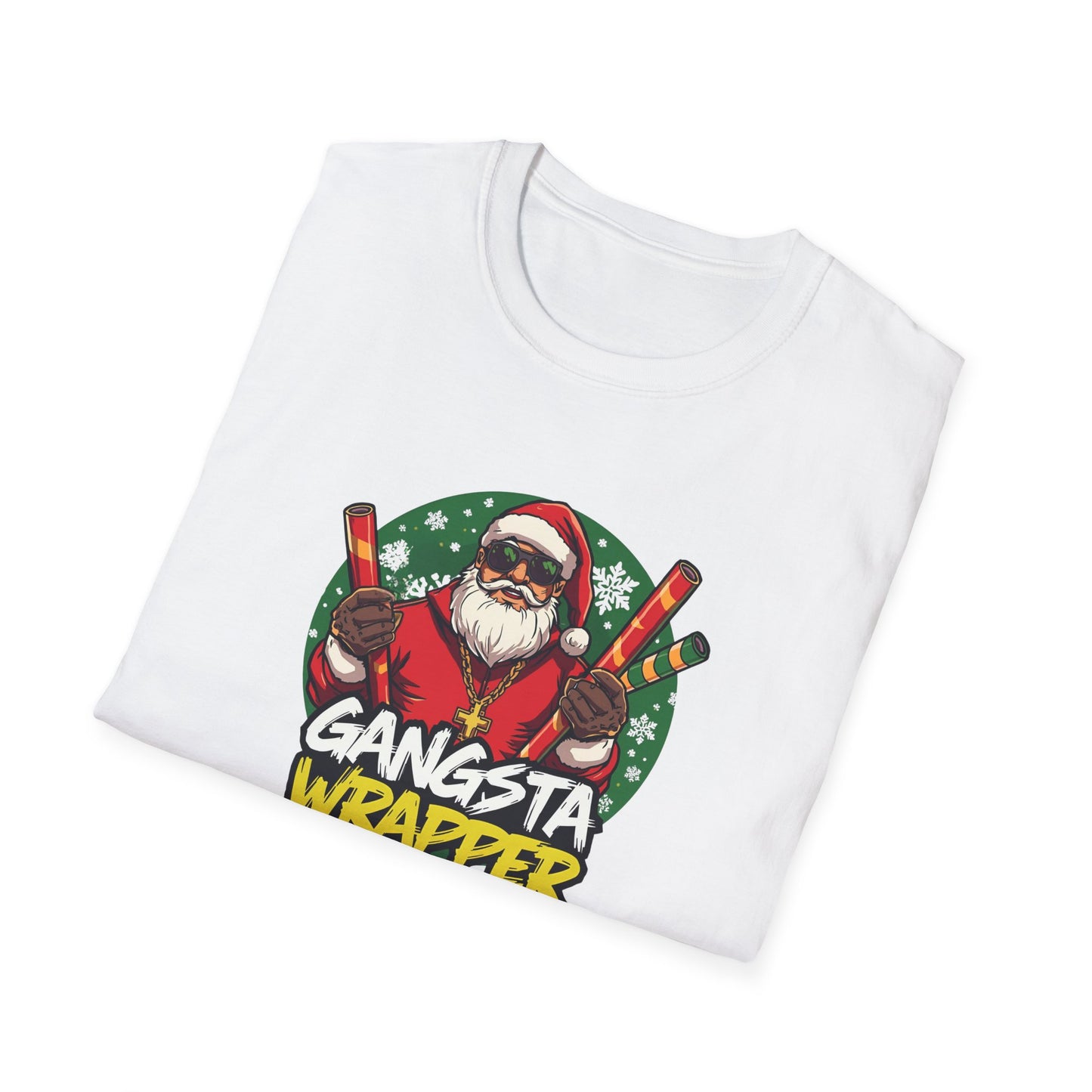 Gangsta Wrapper Santa Street Style T-Shirt